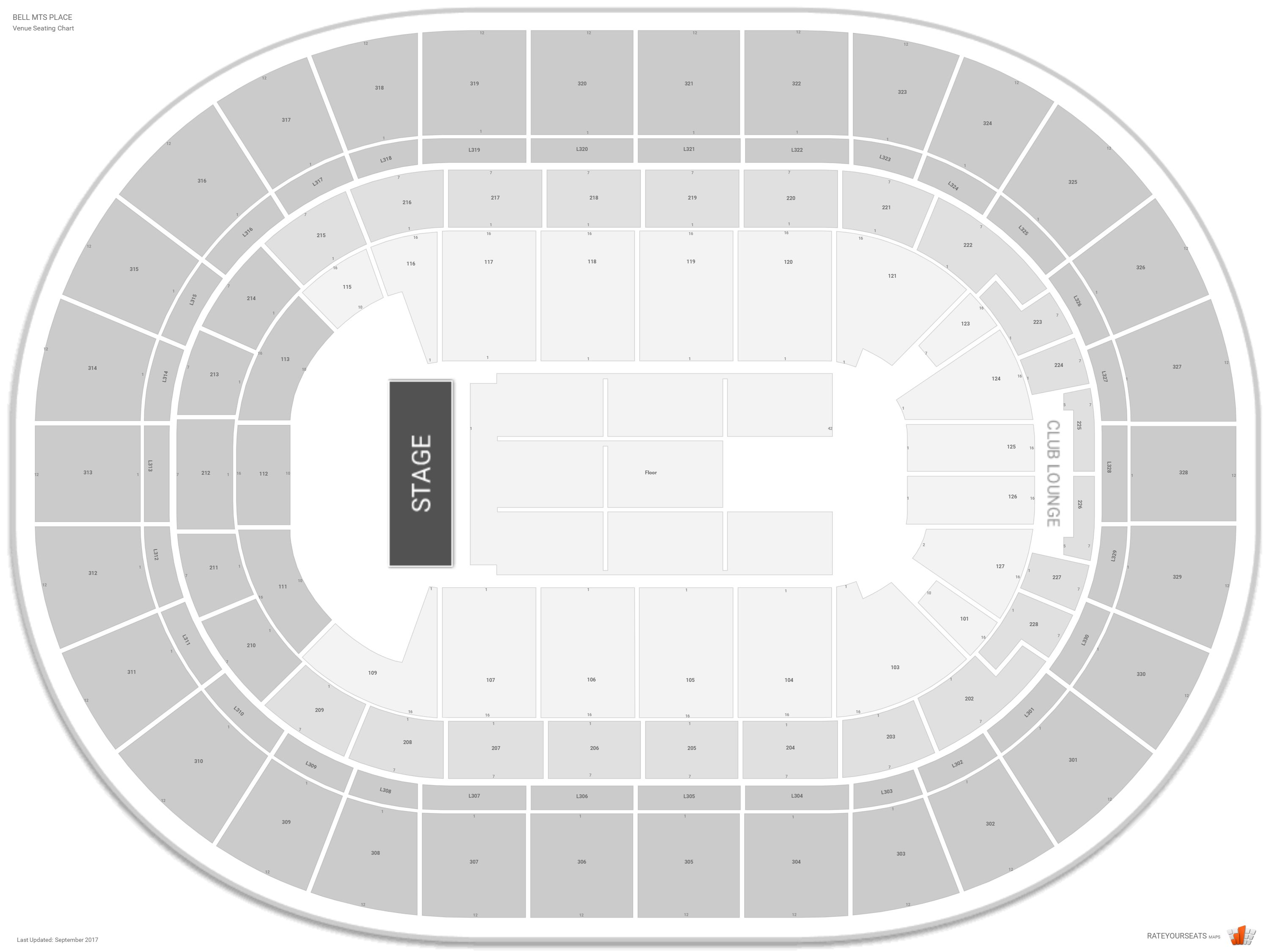 Mts Seating Chart Concerts