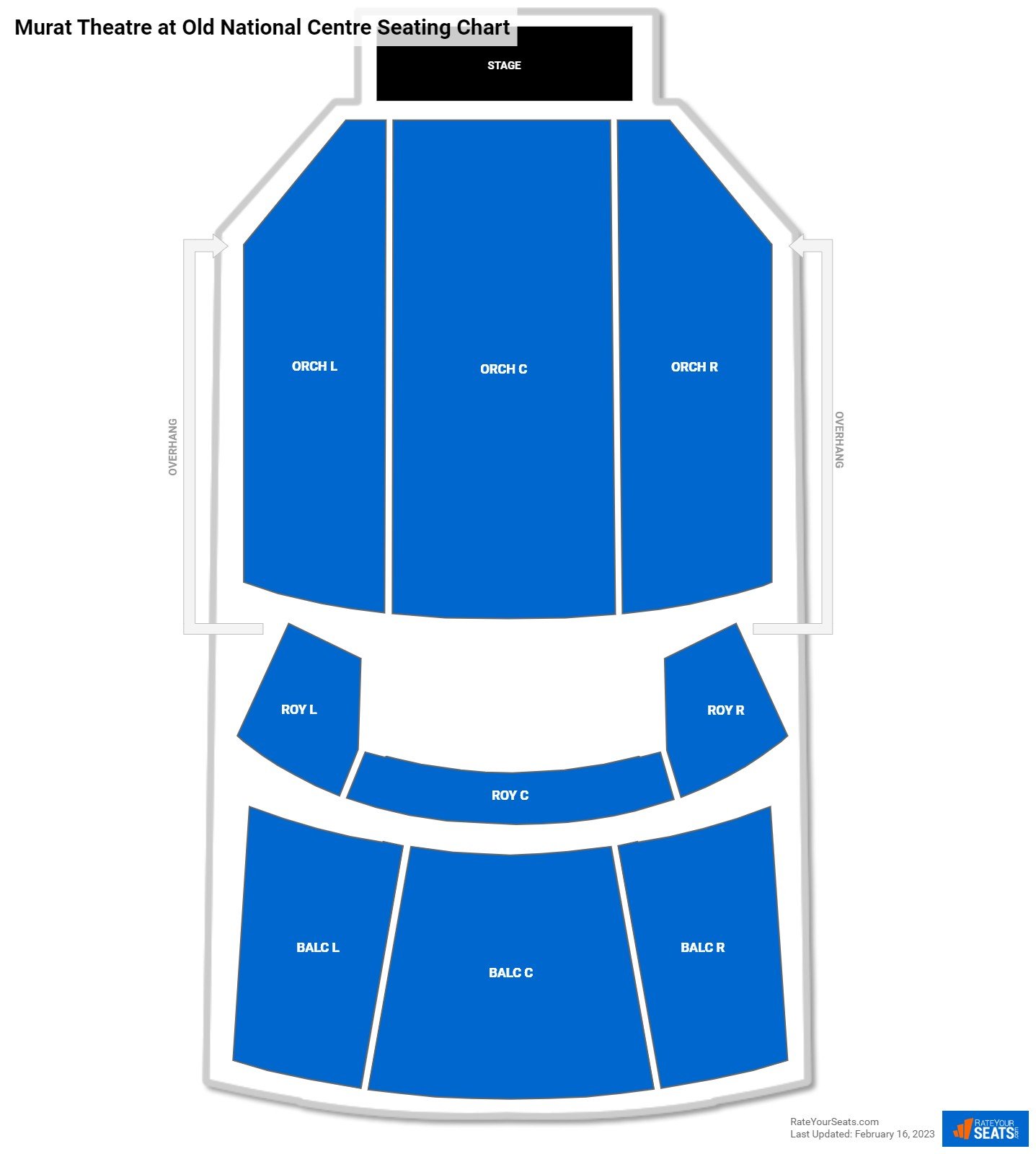 Murat Theatre at Old National Centre Theater Seating Chart