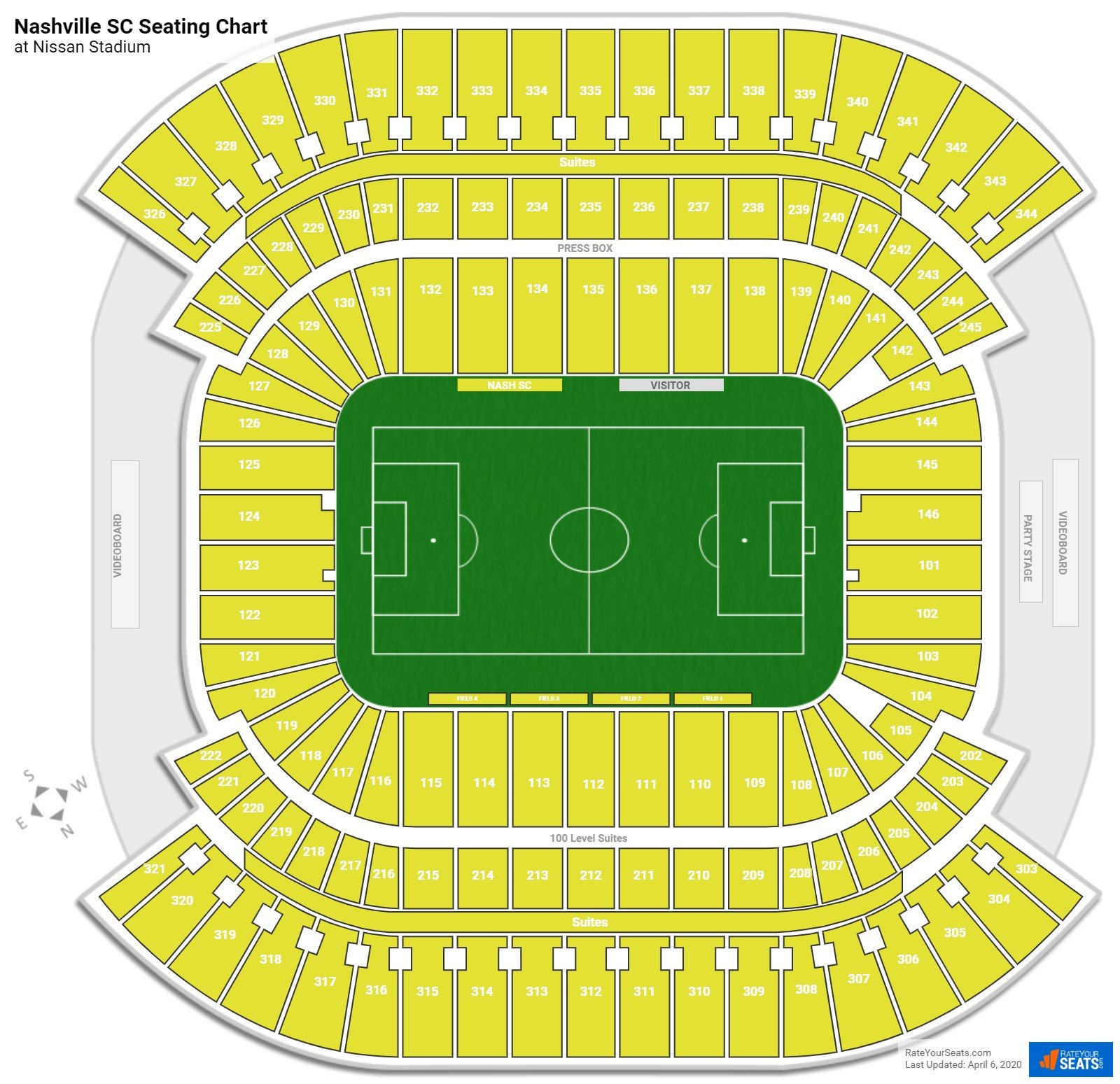 Nashville SC Seating Chart