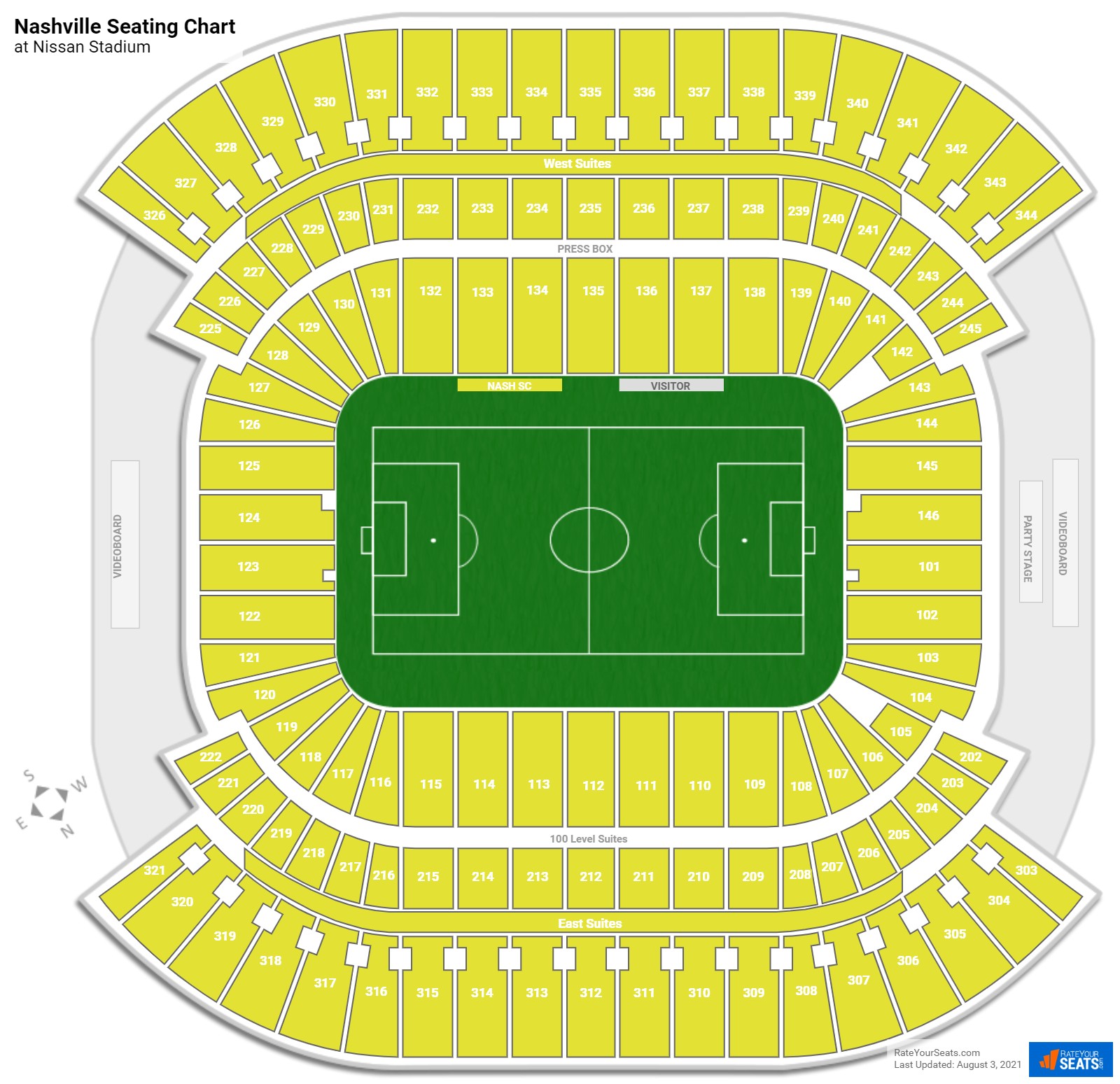 Nissan Stadium Soccer Seating Chart