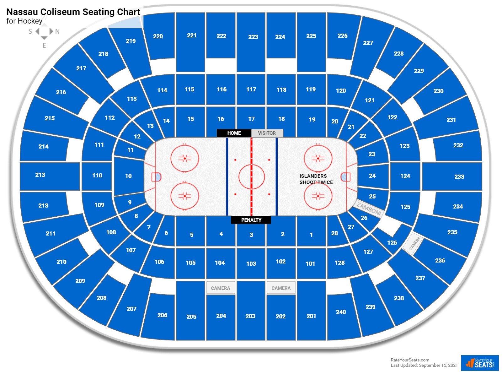 Nassau Coliseum Seating Chart for Hockey