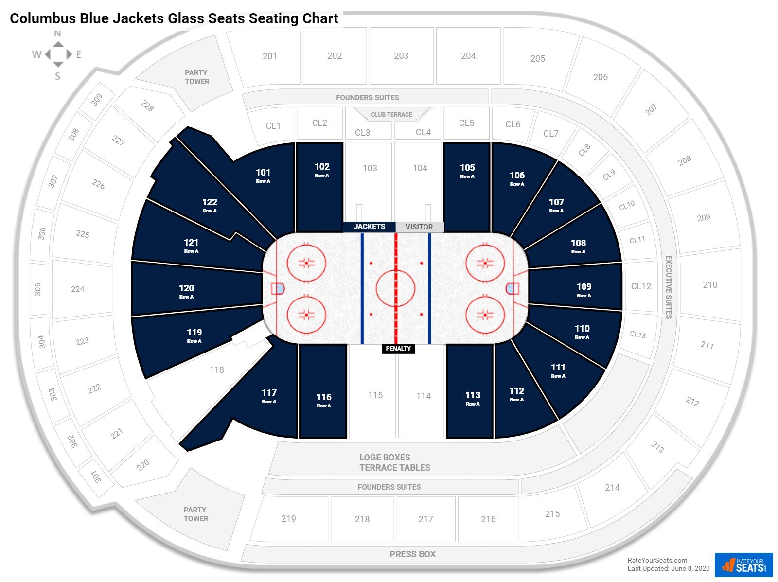 Nationwide Arena In Columbus Ohio Seating Chart