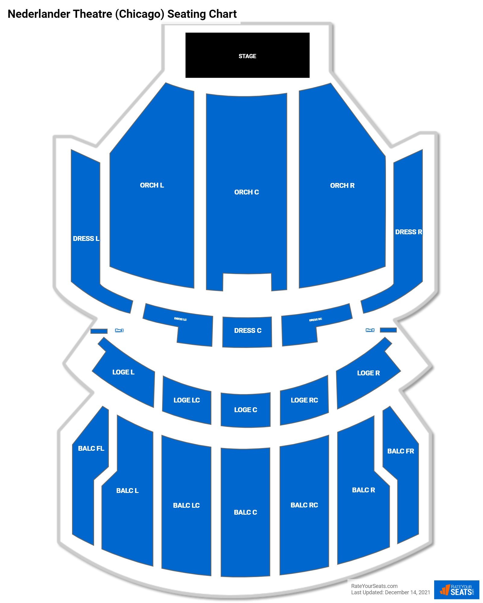 Nederlander Theatre (Chicago) Theater Seating Chart