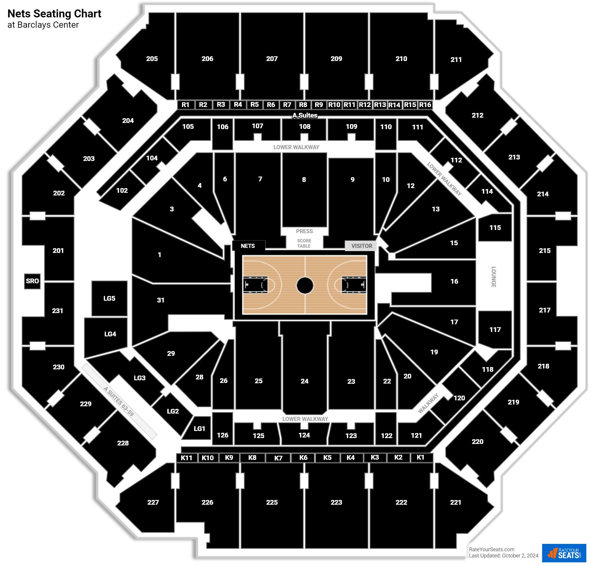 Brooklyn Nets Seating Chart