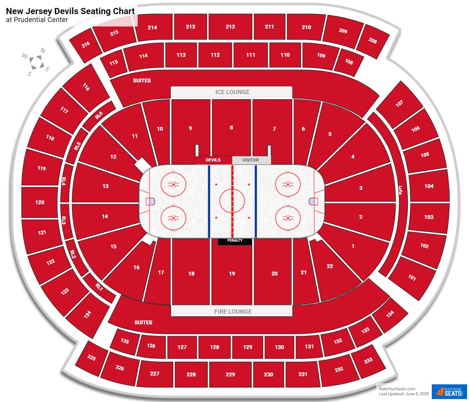 Devils Arena Seating Chart