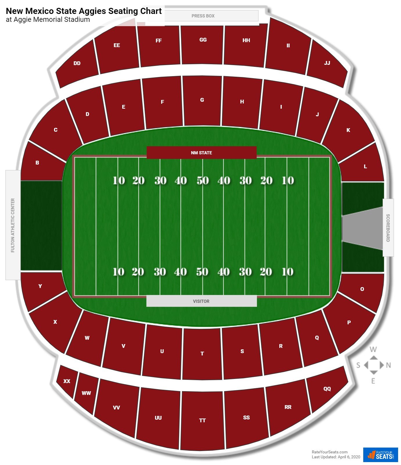 Unm Football Stadium Seating Chart