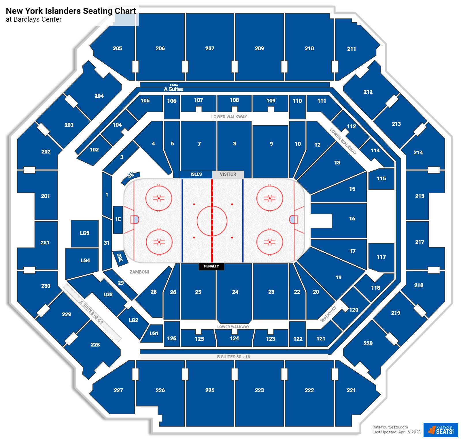 New York Islanders Seating Chart