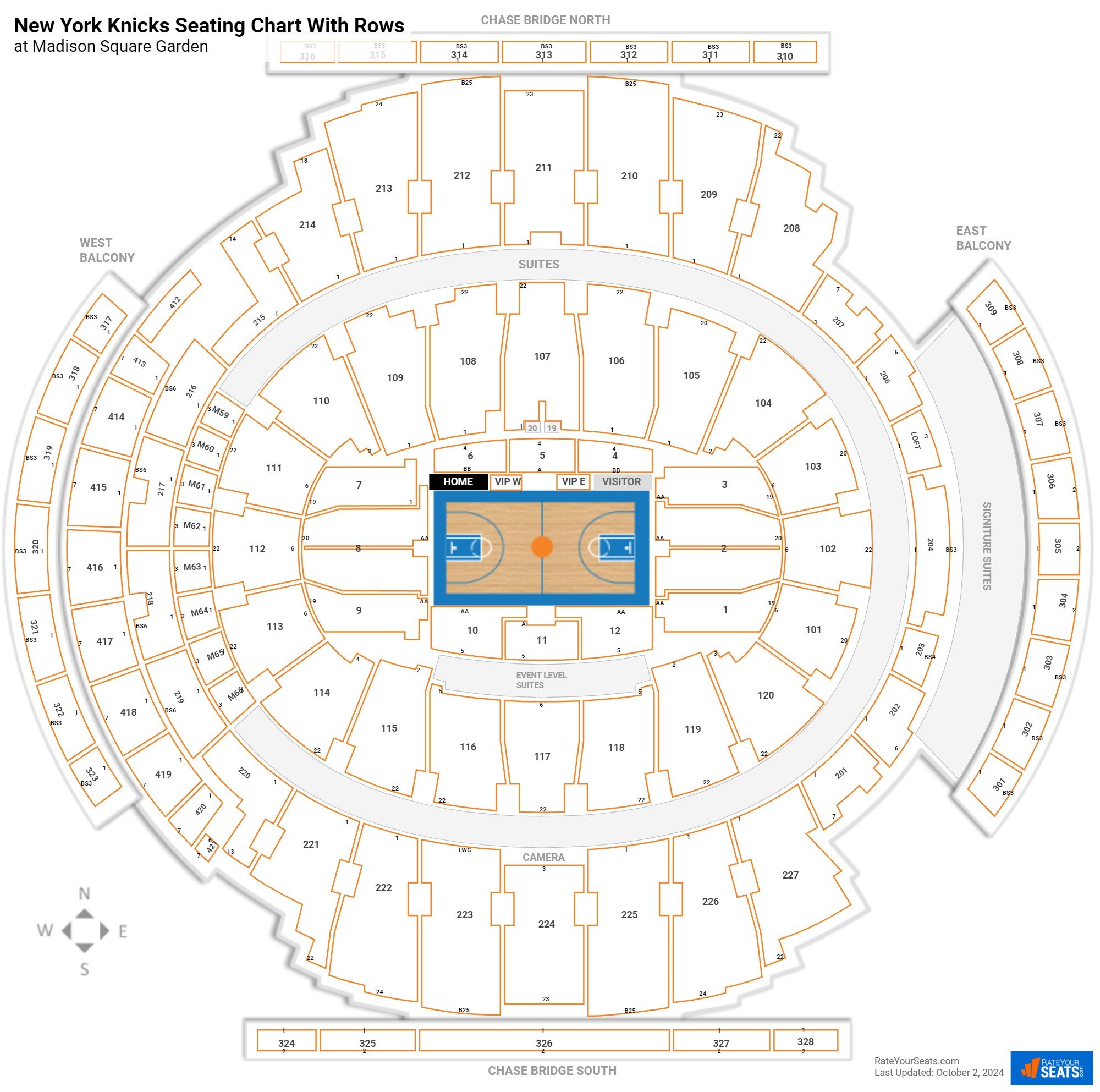 Madison Square Garden Seating Charts 