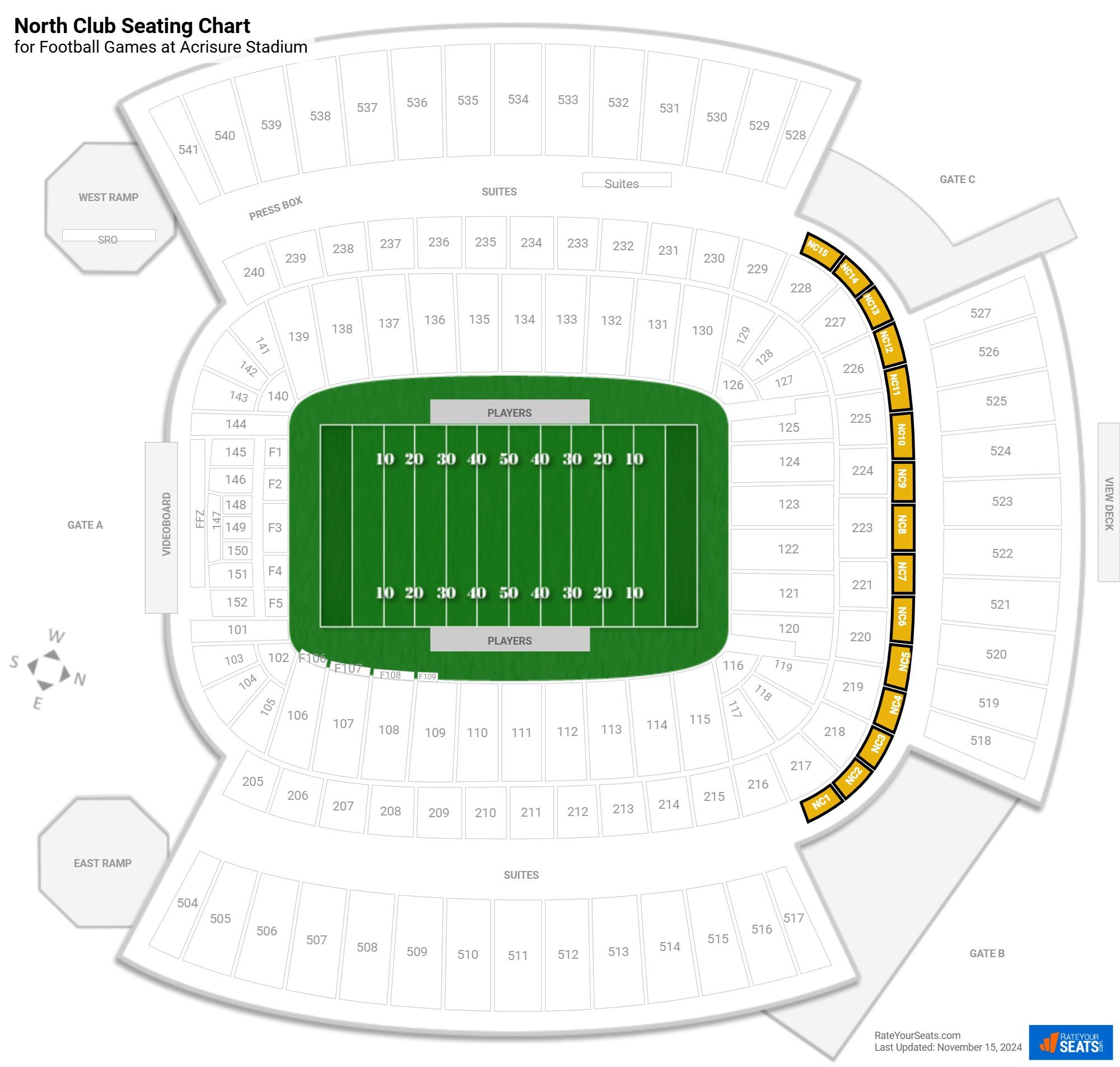 Acrisure Stadium Seating Chart & Map