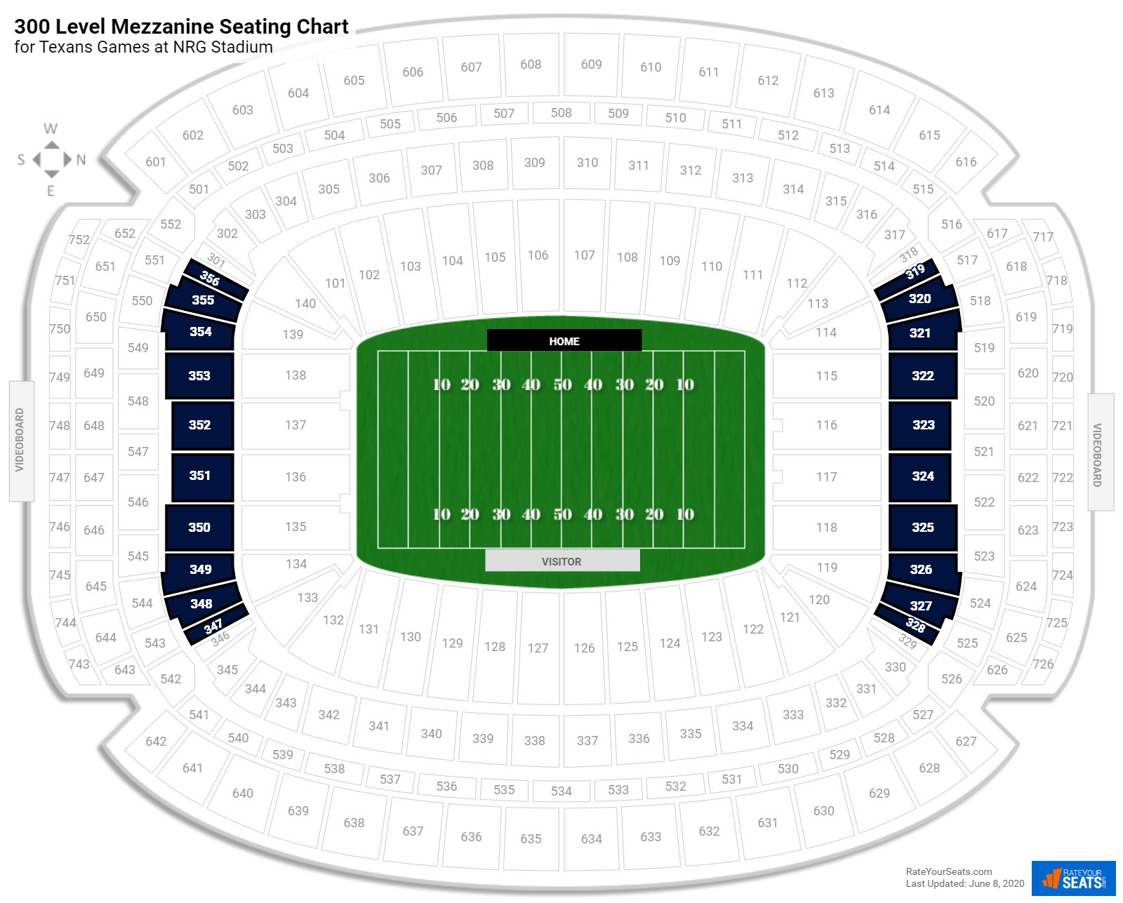 Nrg stadium seating chart with seat numbers
