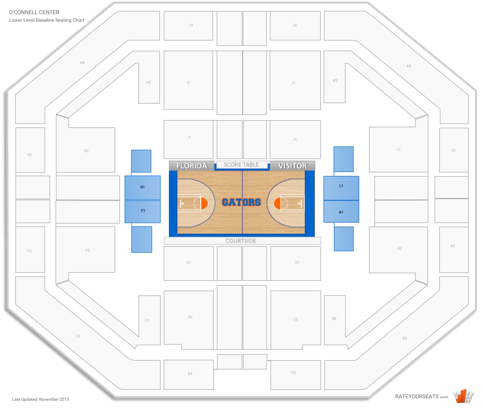 O Connell Center Seating Chart