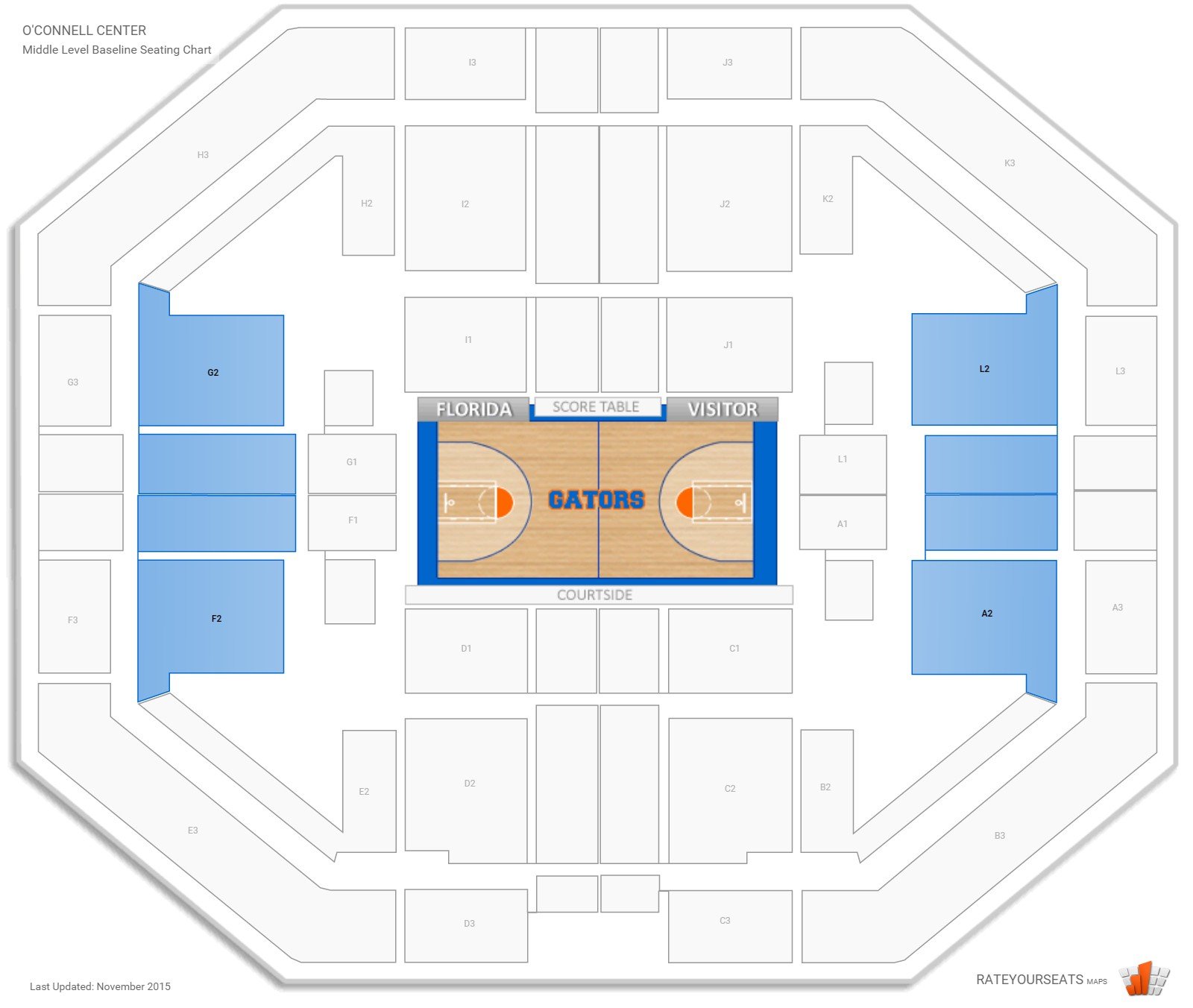 O Connell Center Seating Chart