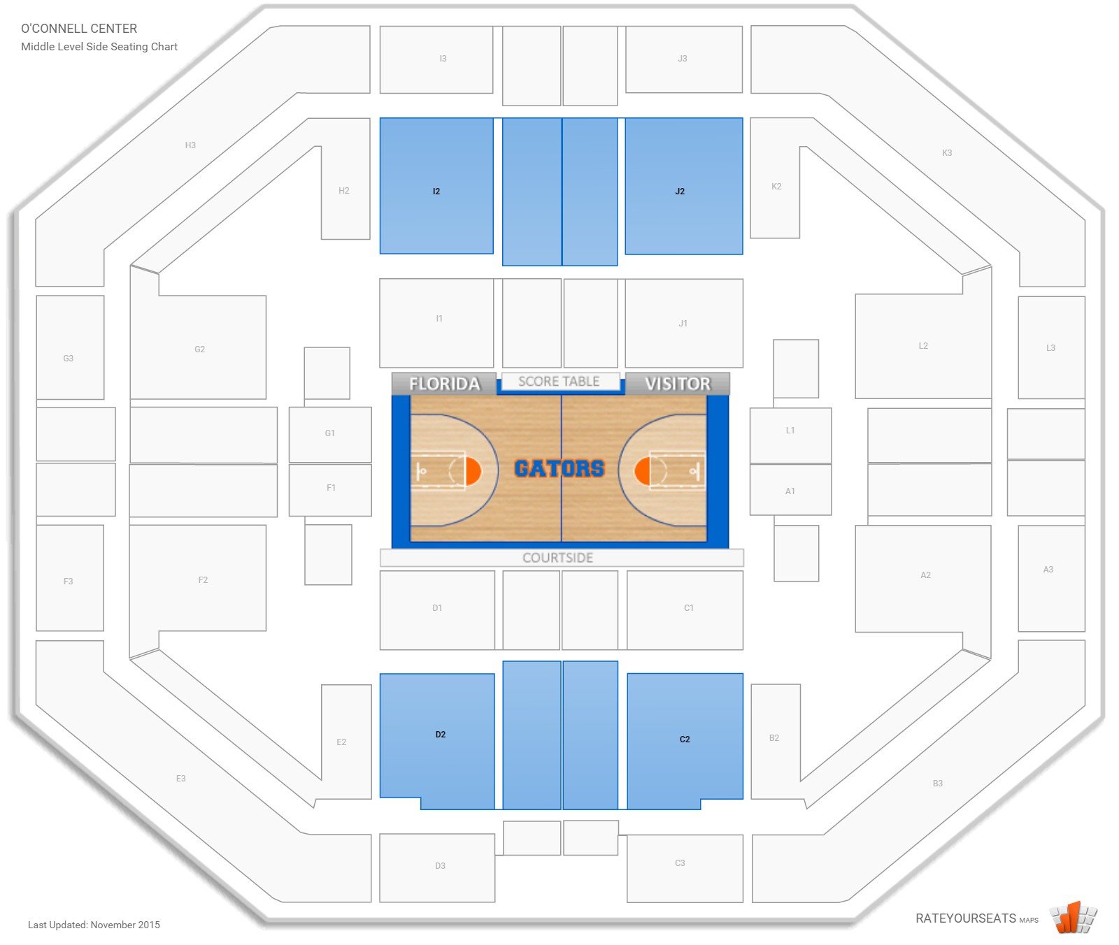 O Connell Center Seating Chart
