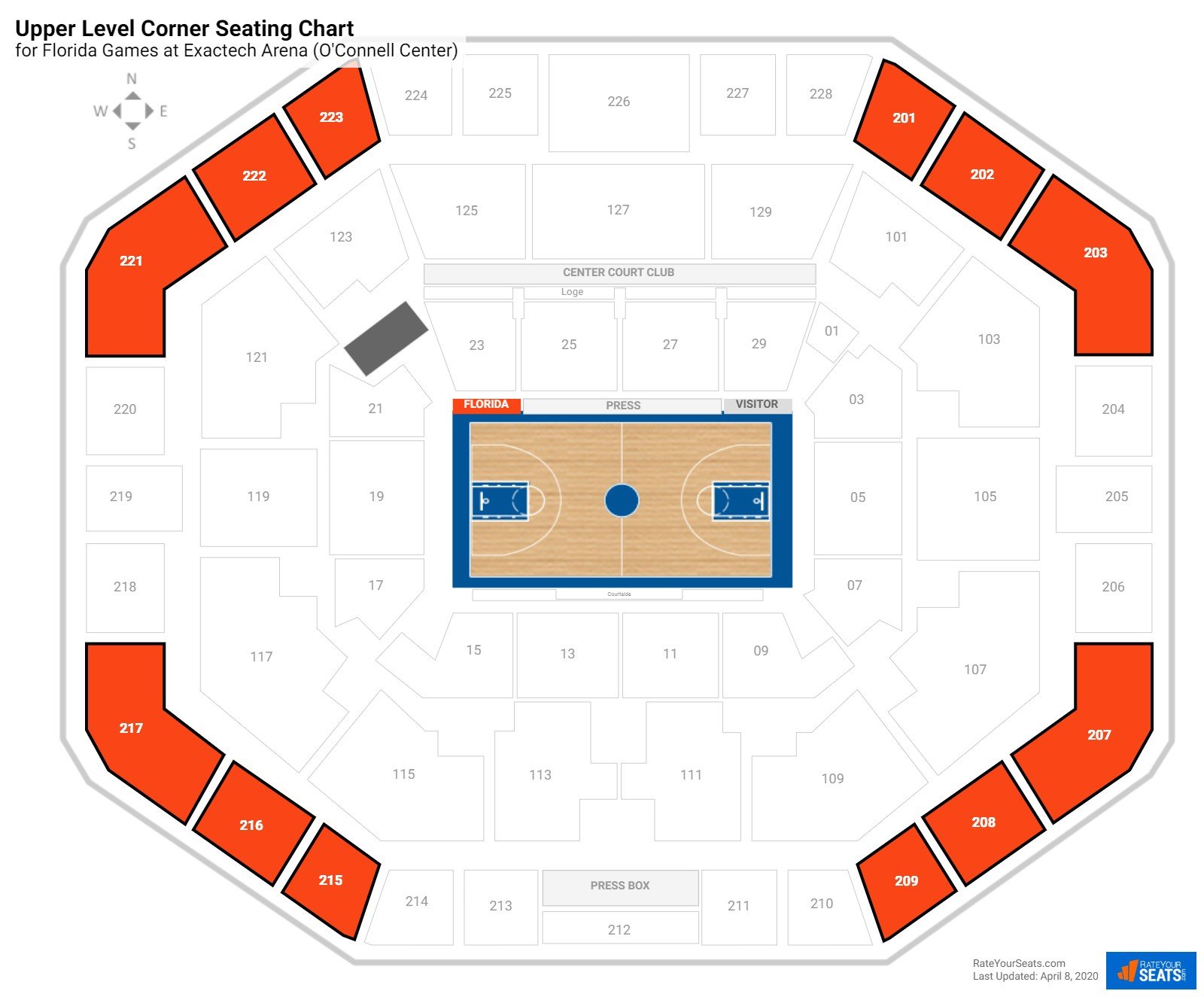 The Swamp Uf Seating Chart
