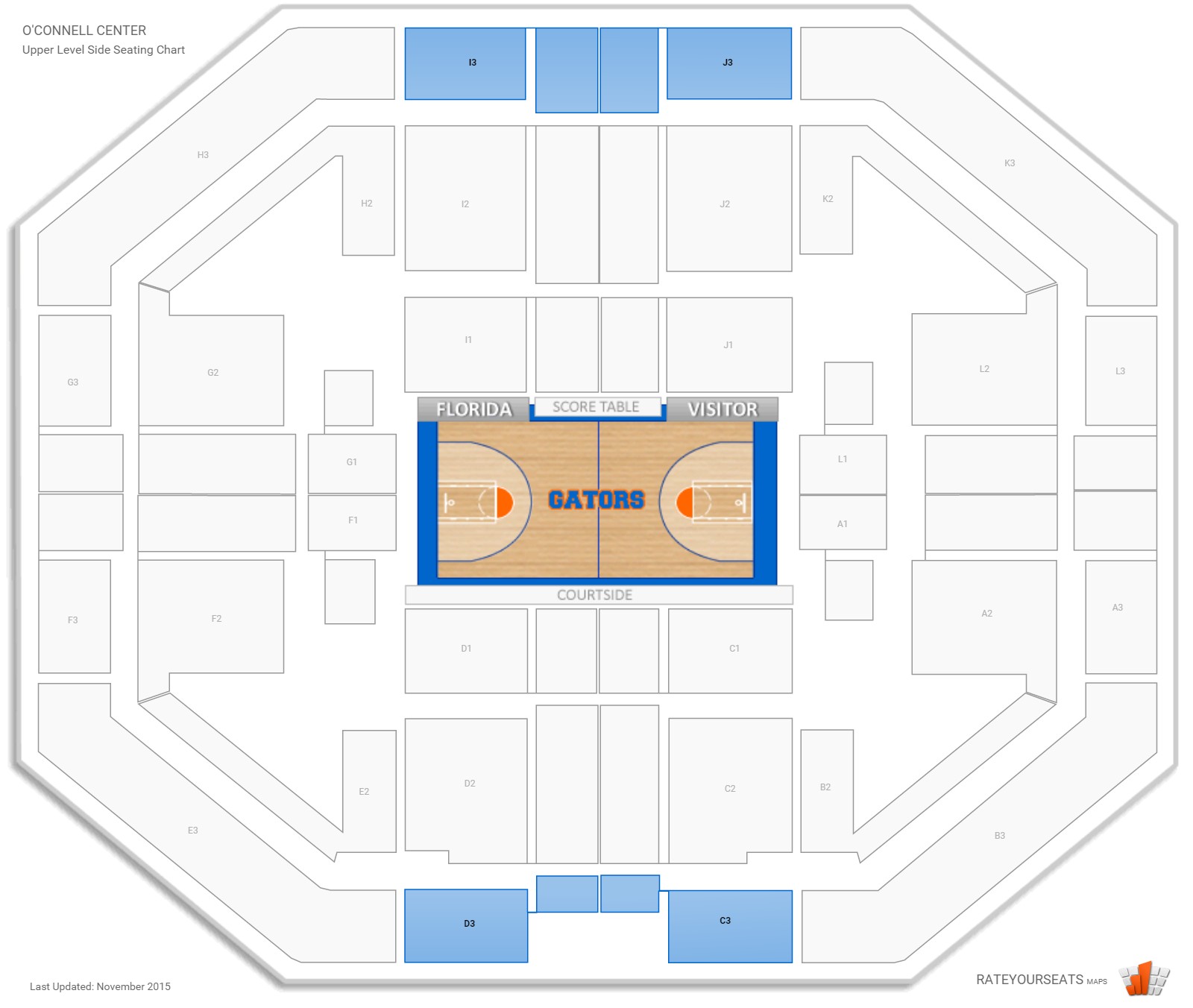 Florida Gators Basketball Seating Chart