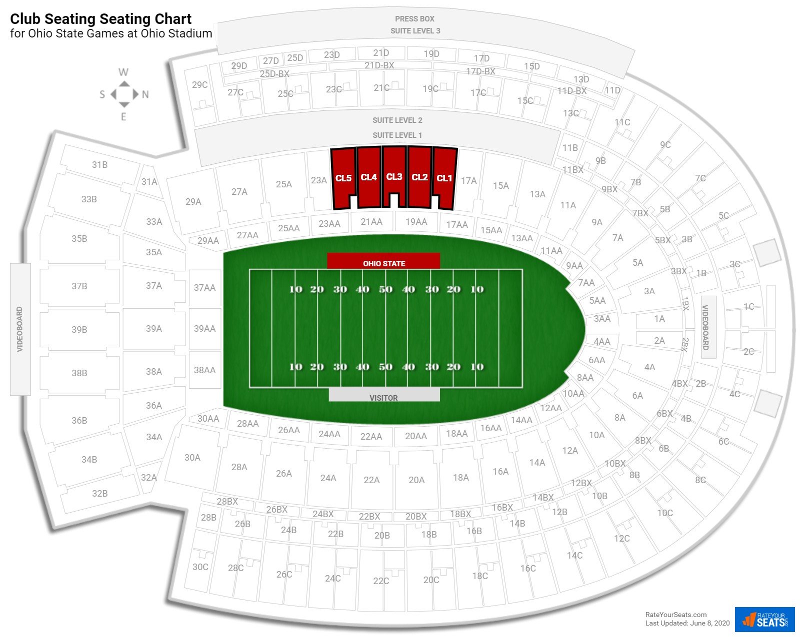 Ohio State The Shoe Seating Chart