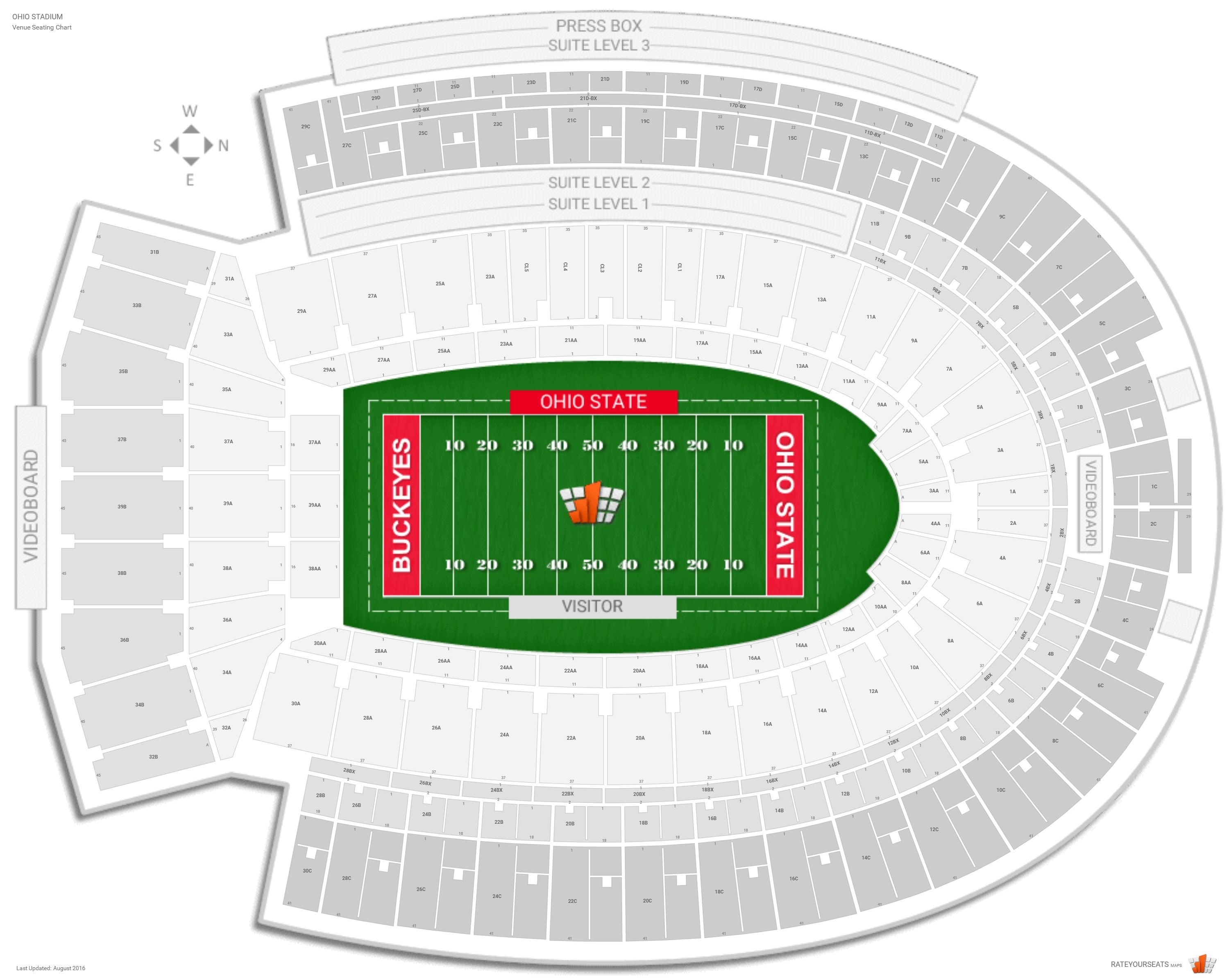 Ohio State Football Tickets Seating Chart