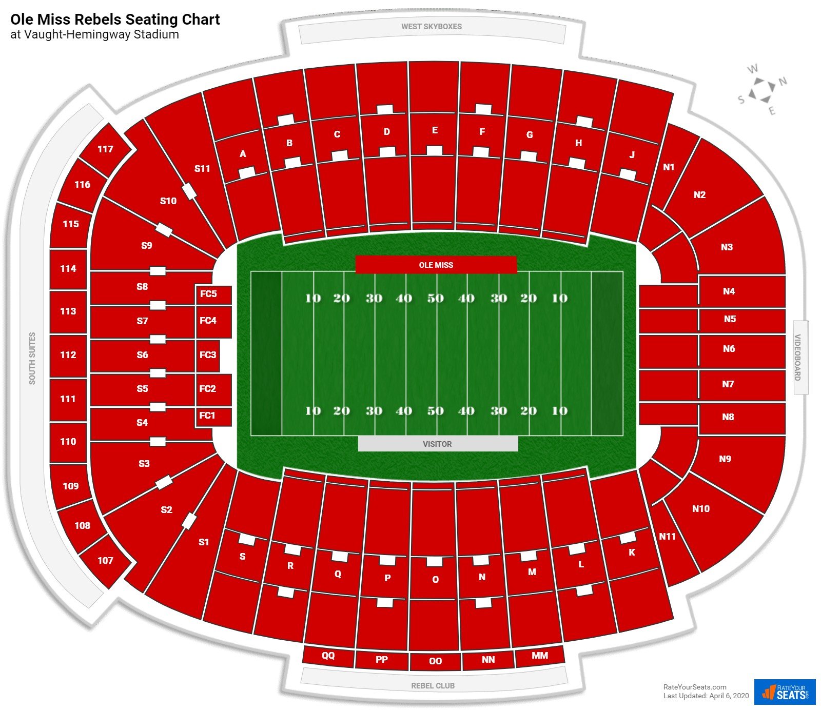 Ole Miss Football Seating Chart