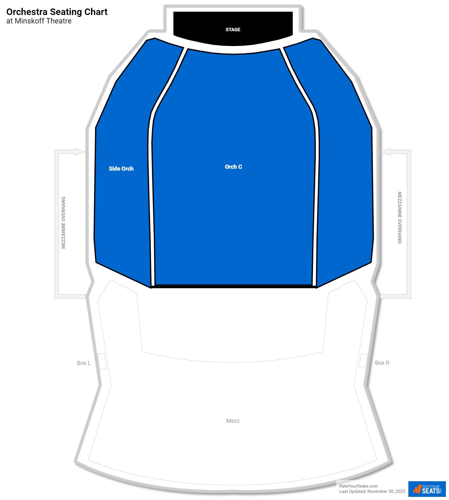 click to enlarge Theater Orchestra Seating Chart at Minskoff Theatre