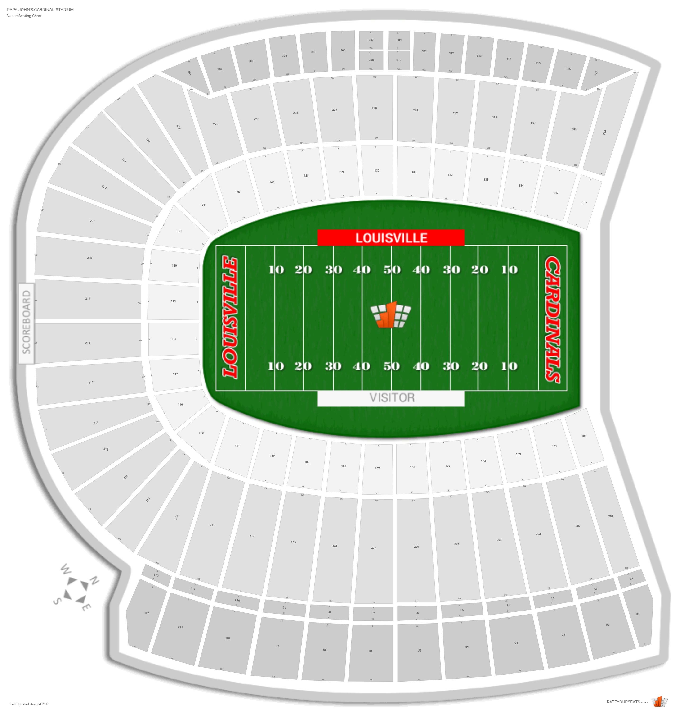 Cardinals Seating Chart With Seat Numbers