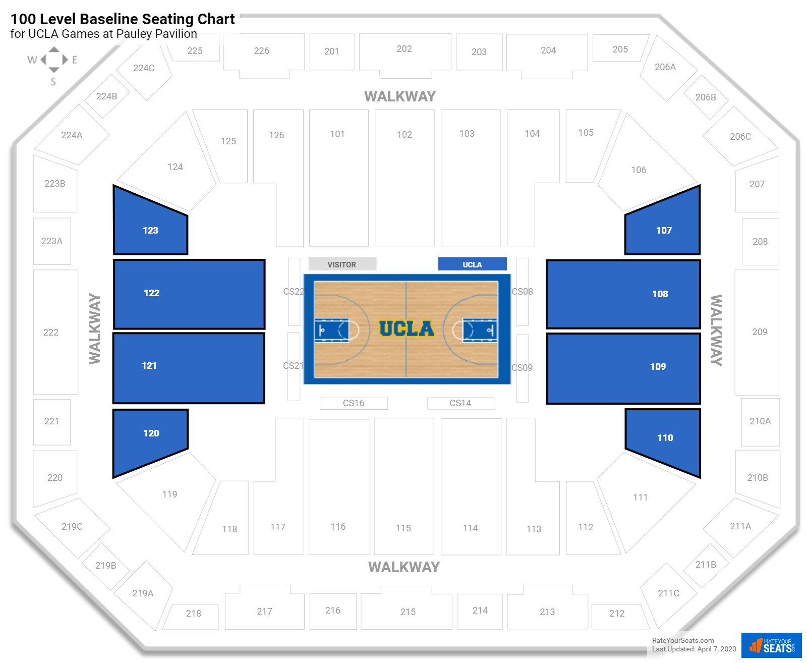 Ucla Basketball Stadium Seating Chart