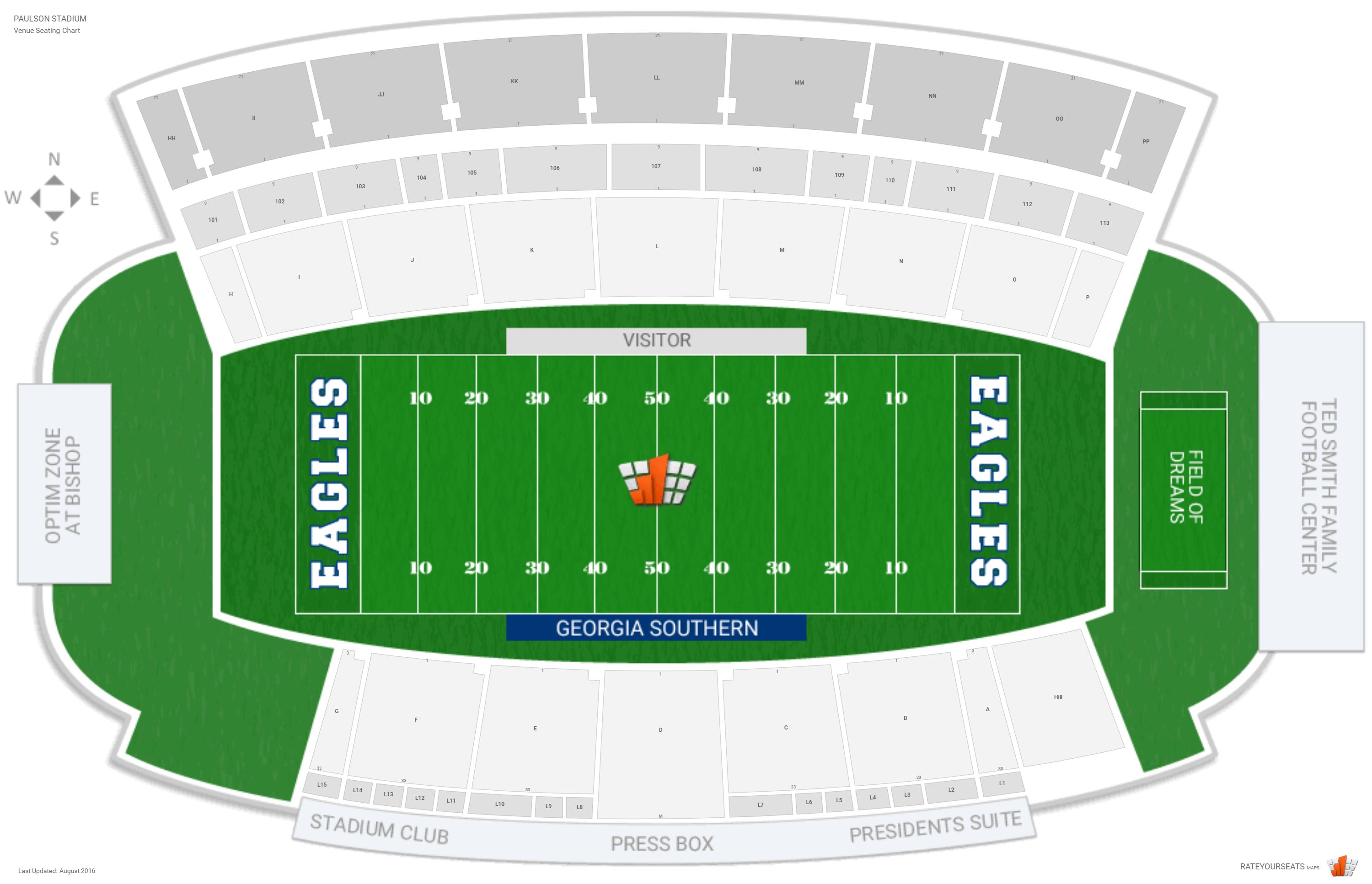 Allen E Paulson Stadium Seating Chart