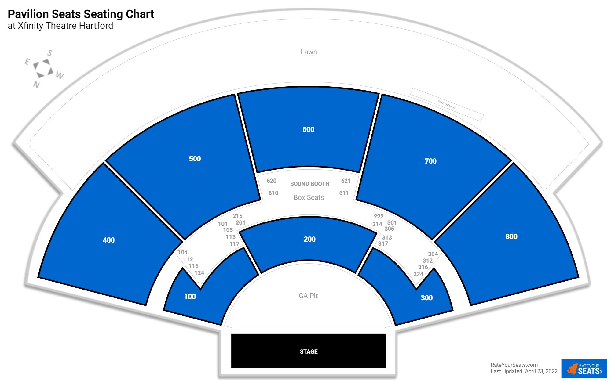 Xfinity Theatre Hartford Pavilion Seats Rateyourseats Com