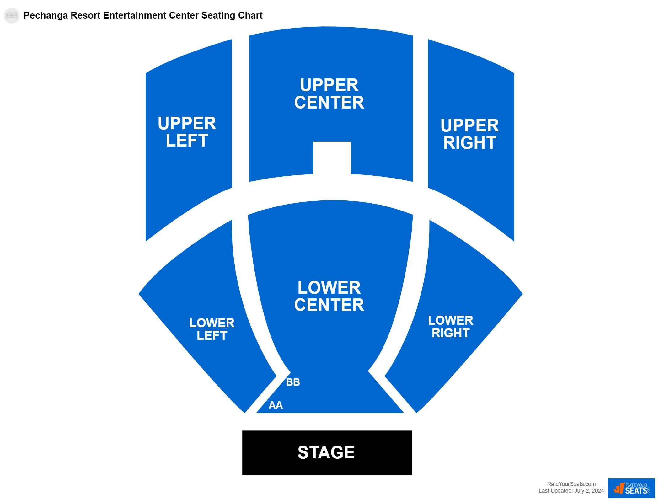 Interactive seating chart Comedy seating chart at Pechanga Resort Casino