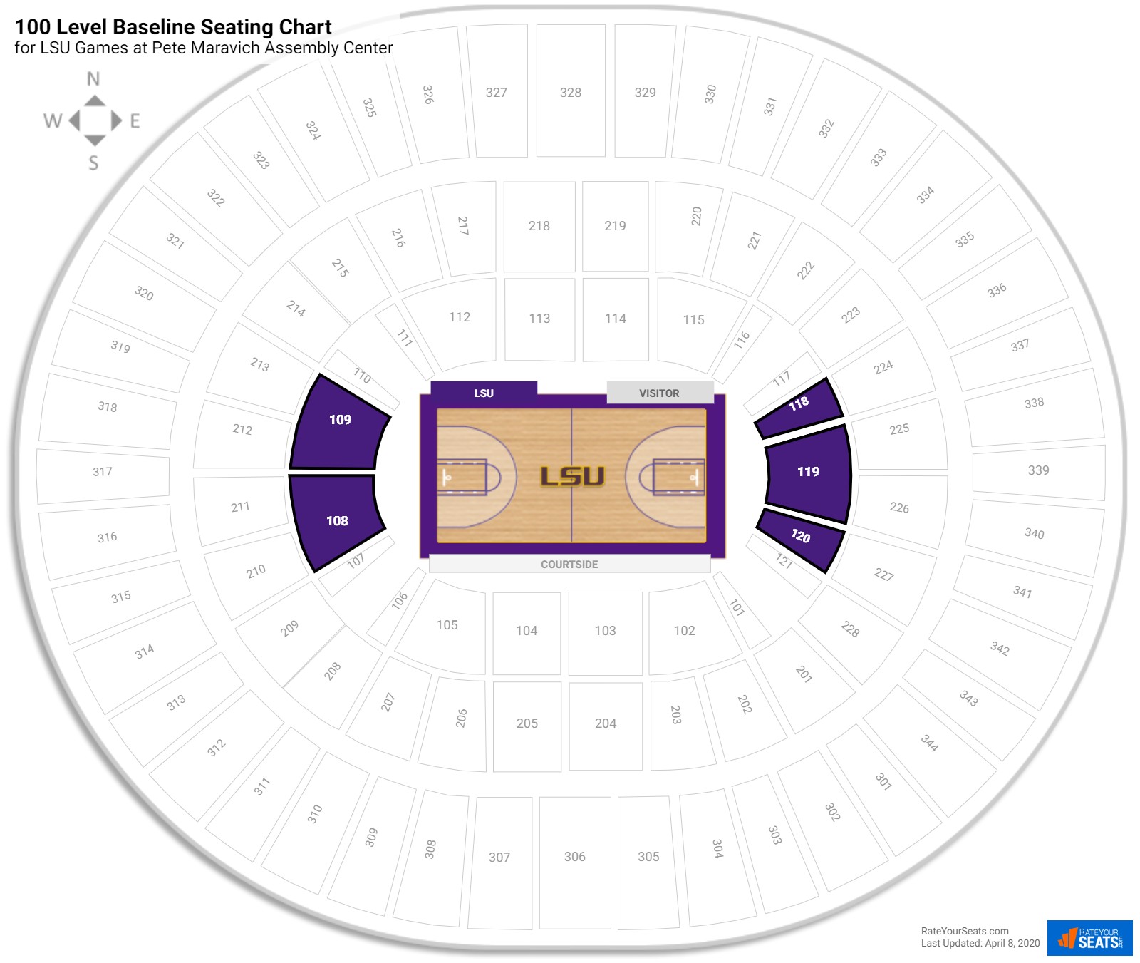 Maravich Assembly Center Seating Chart