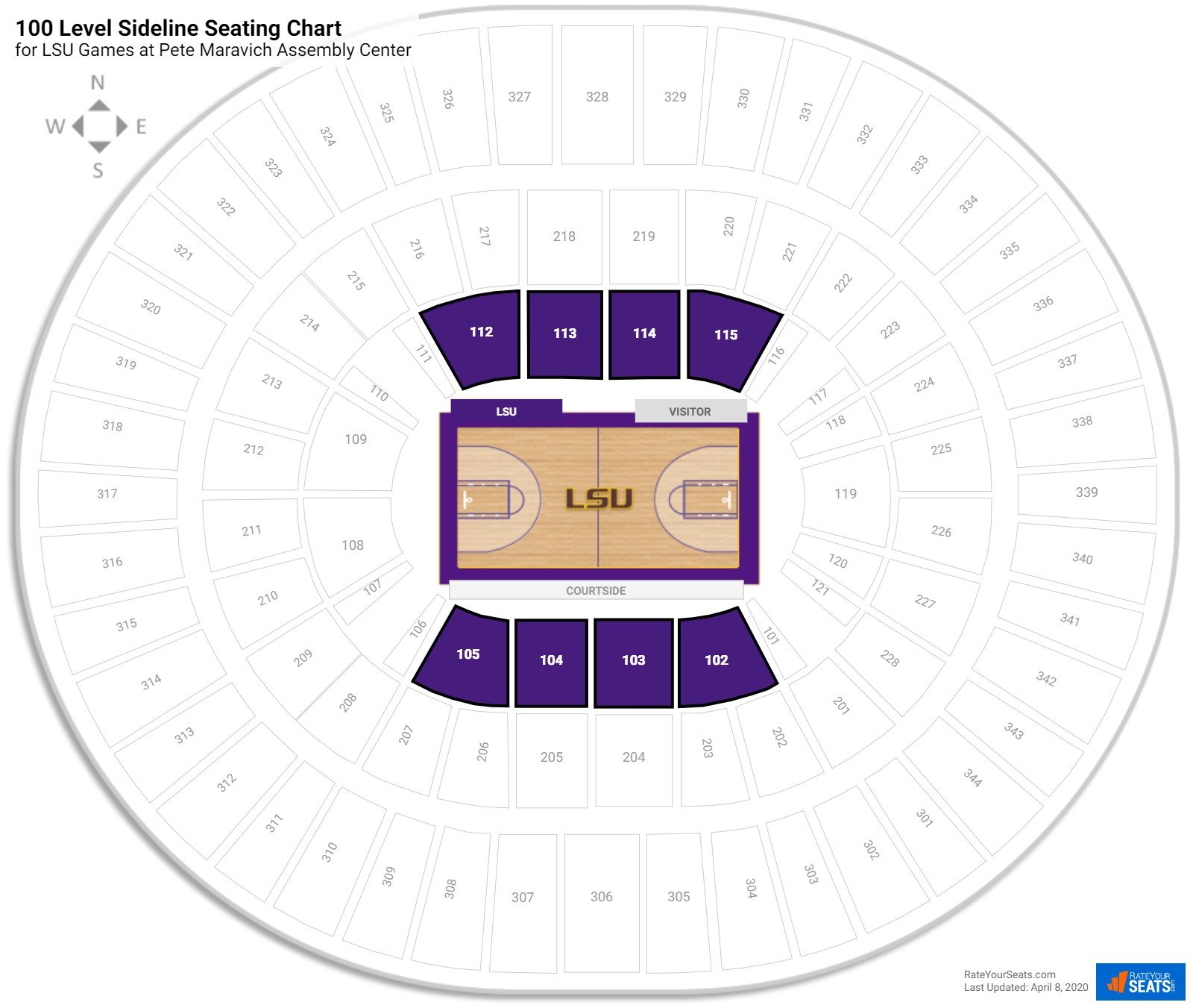 Maravich Assembly Center Seating Chart