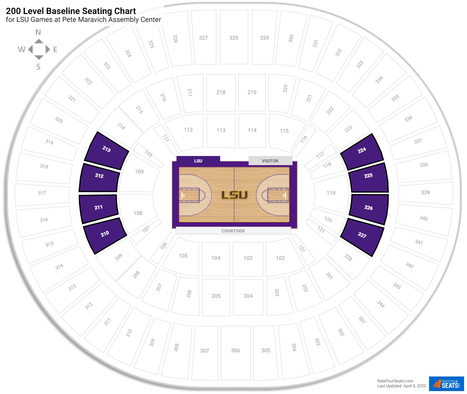 Pete Maravich Center Seating Chart