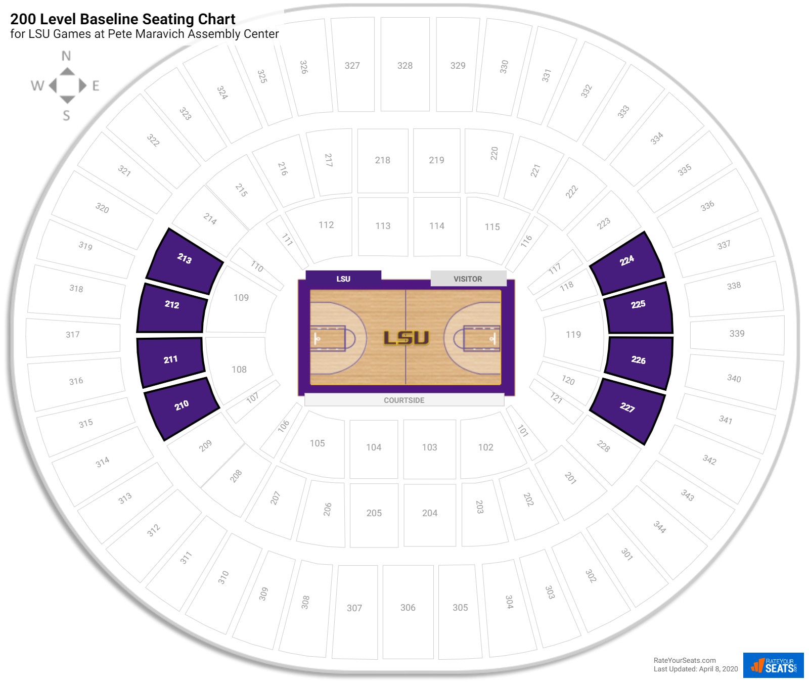 Maravich Assembly Center Seating Chart