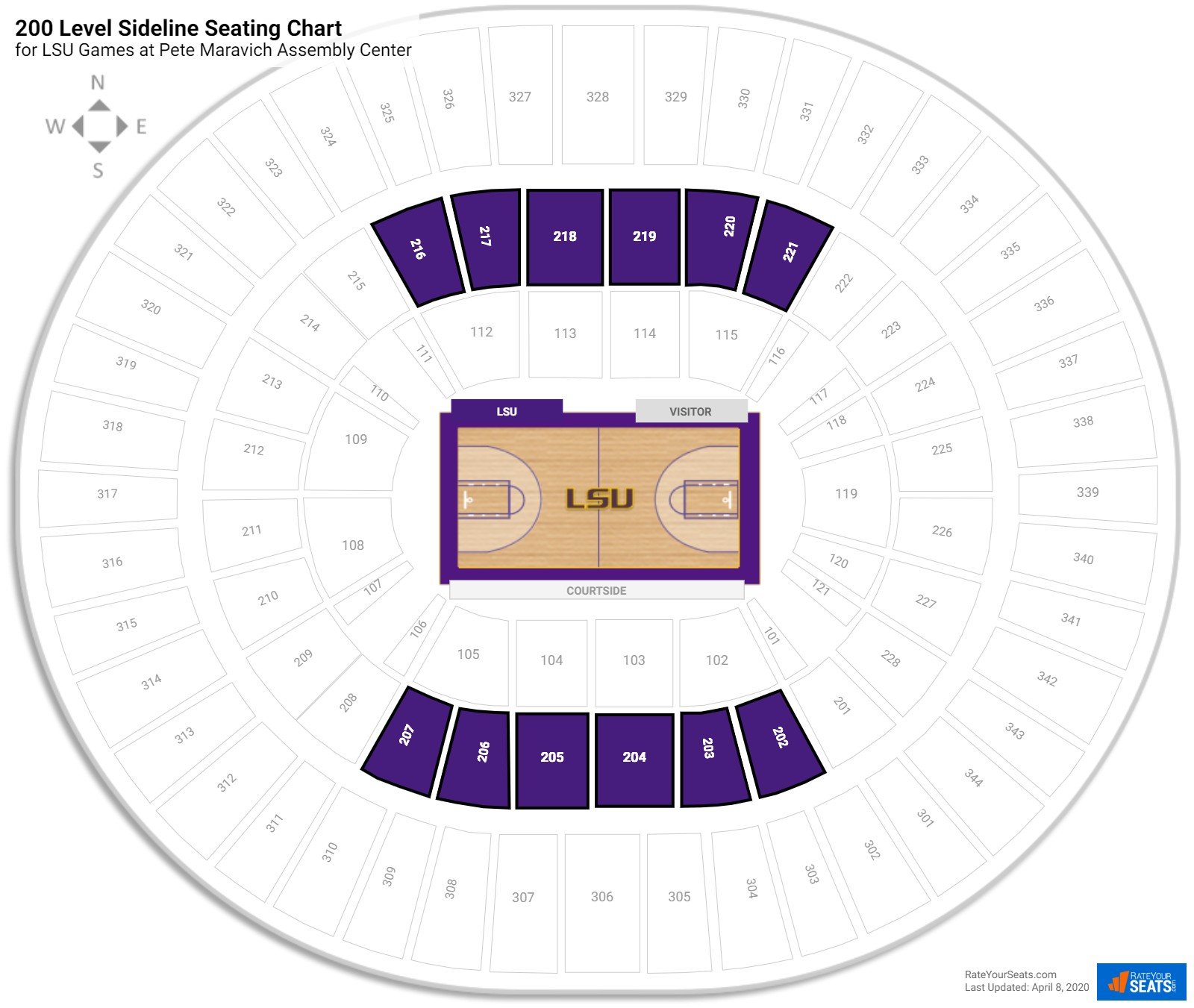 Lsu Basketball Seating Chart