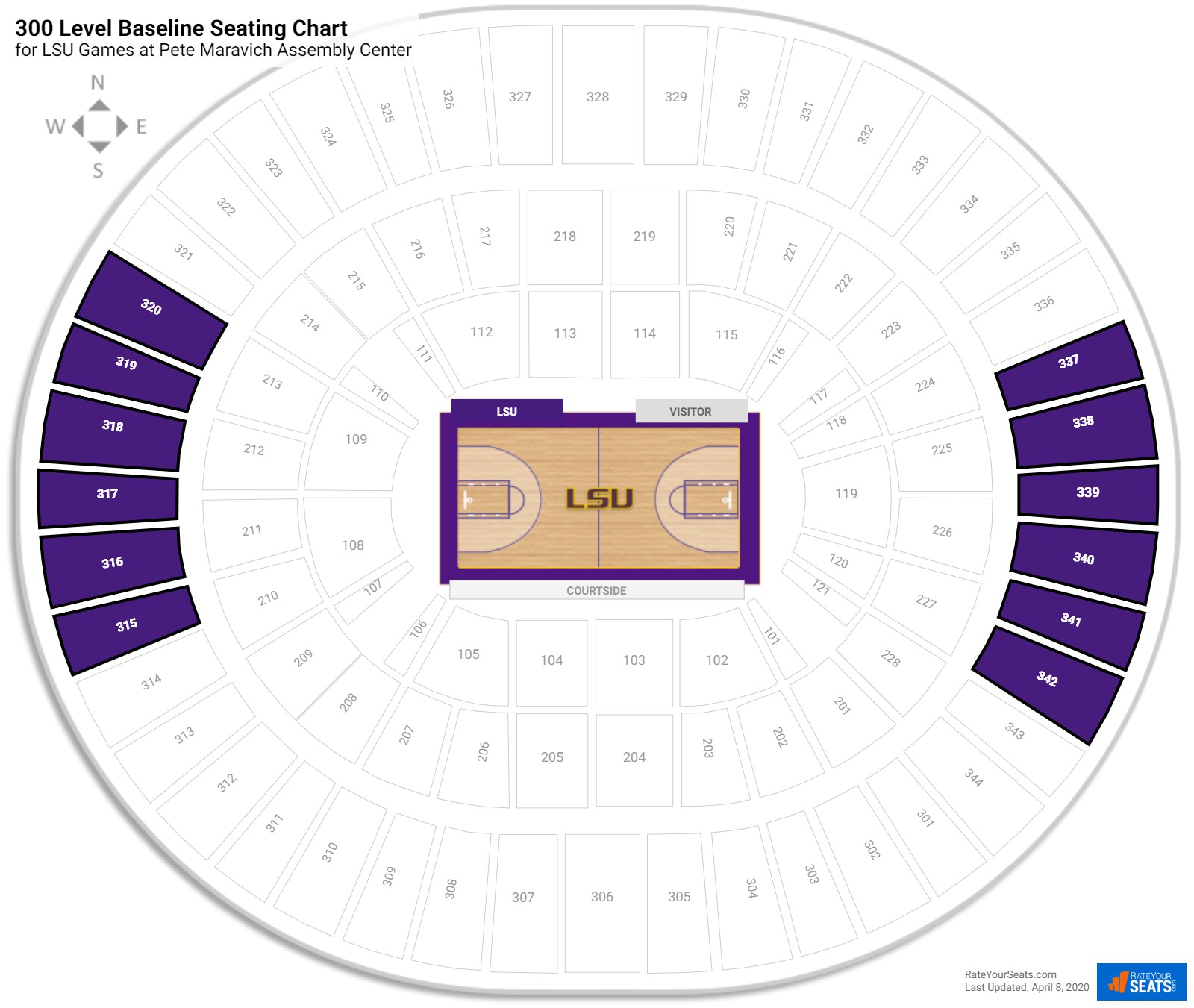 Maravich Assembly Center Seating Chart