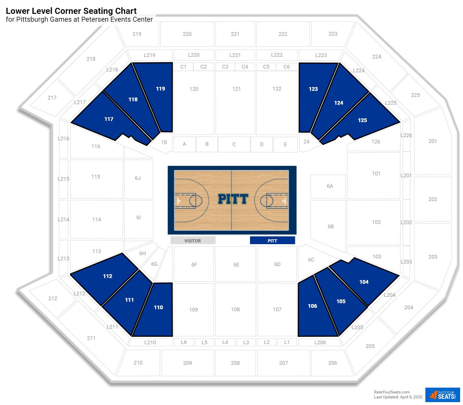 Petersen Events Center Pittsburgh Pa Seating Chart