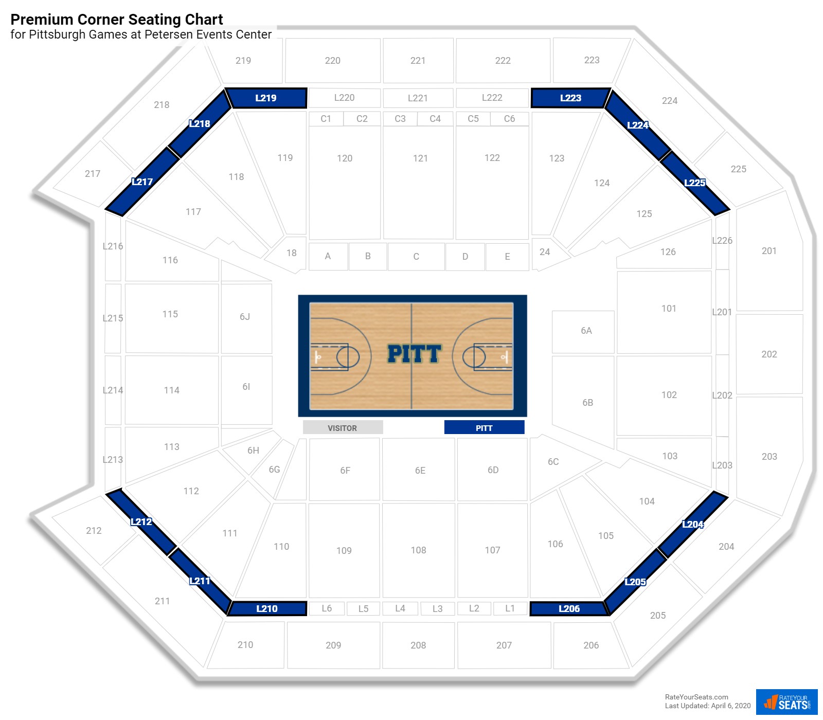 Petersen Events Center Seating Chart Aew