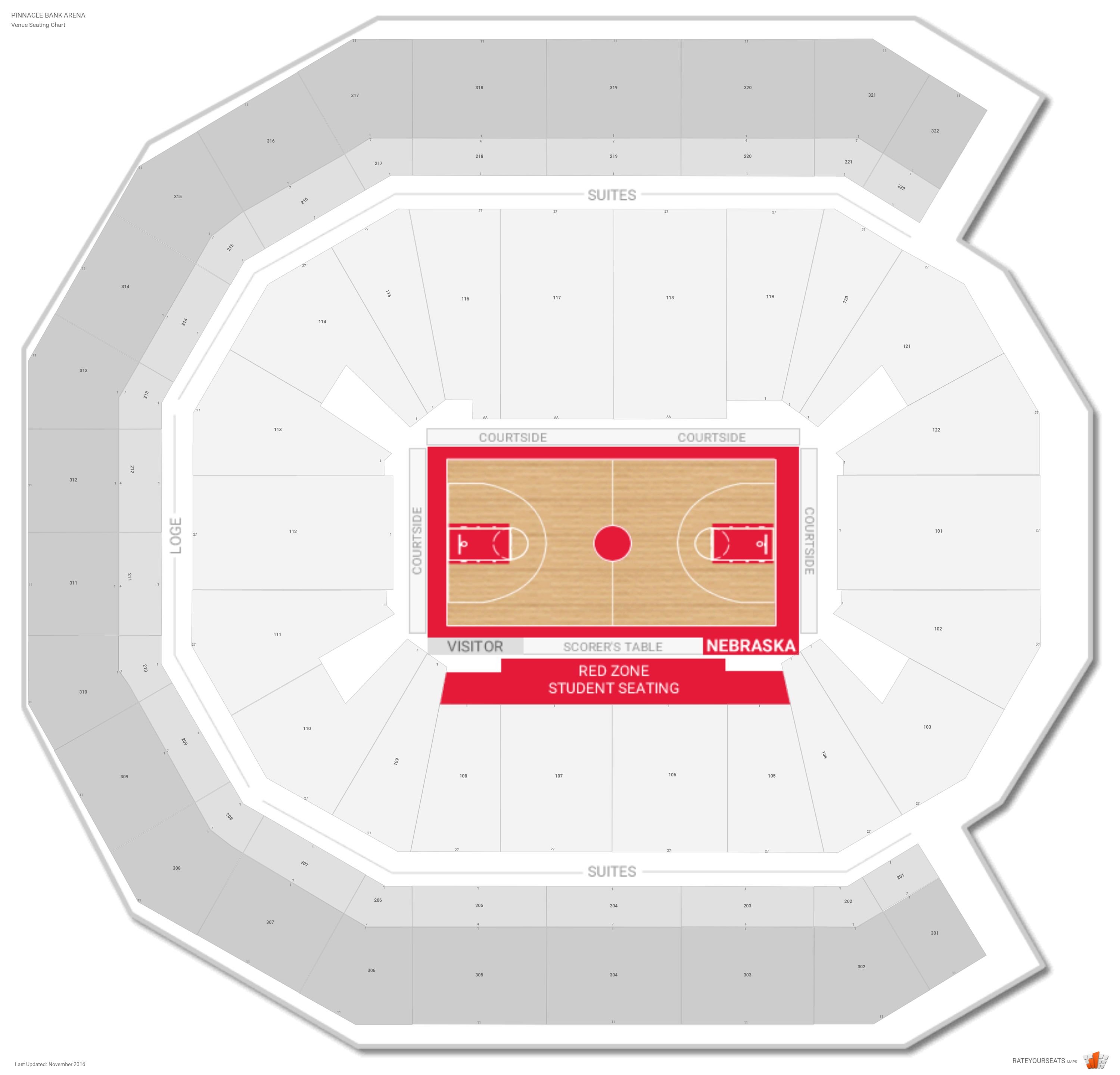 Pinnacle Bank Arena Concert Seating Chart