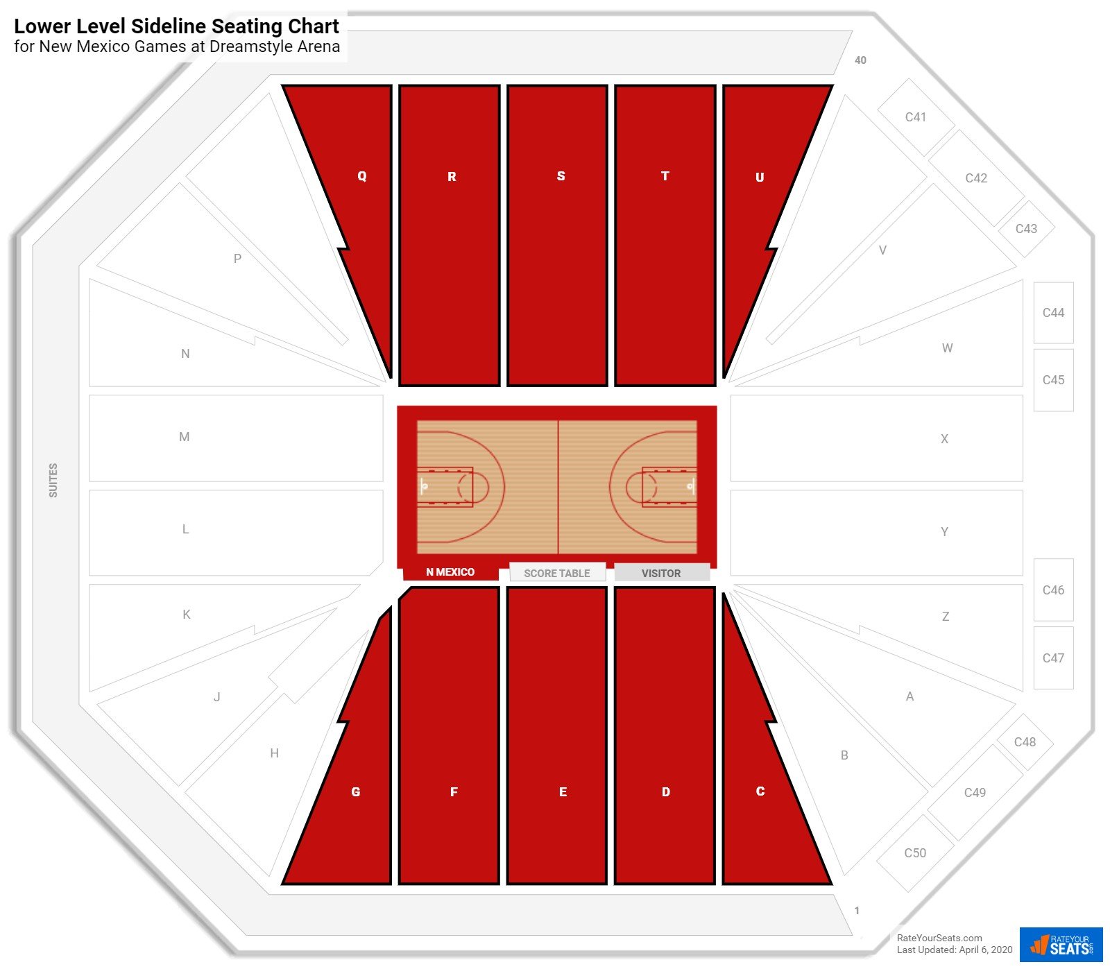 Albuquerque The Pit Seating Chart