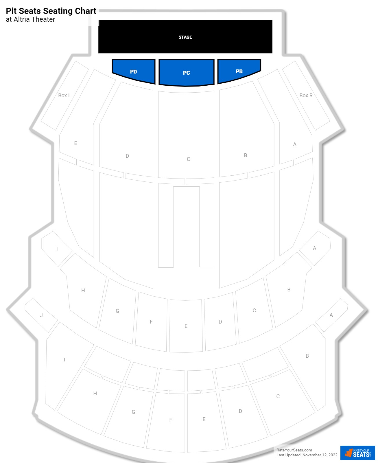 Altria Theater Pit Seats Rateyourseats Com