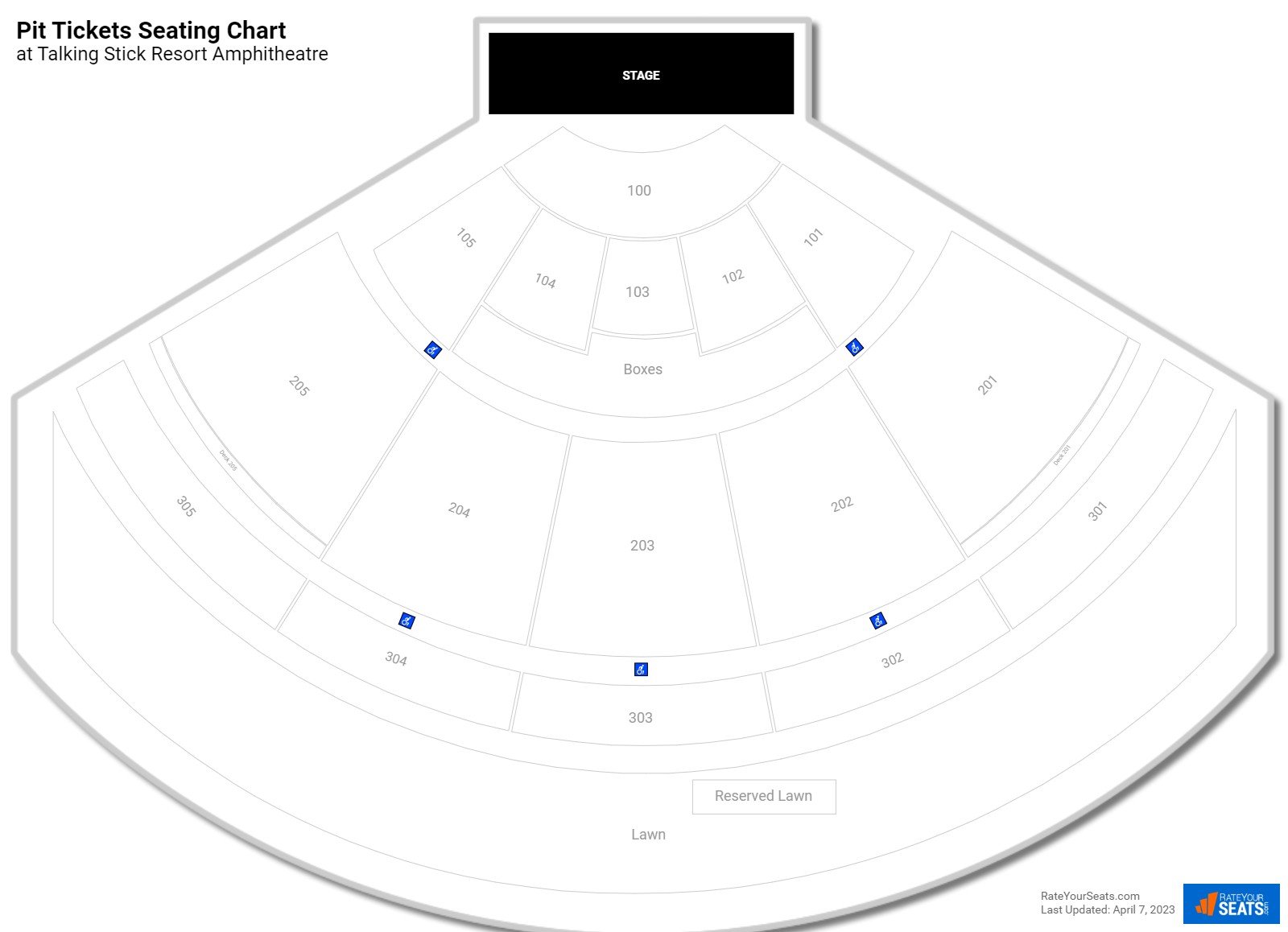 Concert Pit Tickets Seating Chart at Talking Stick Resort Amphitheatre