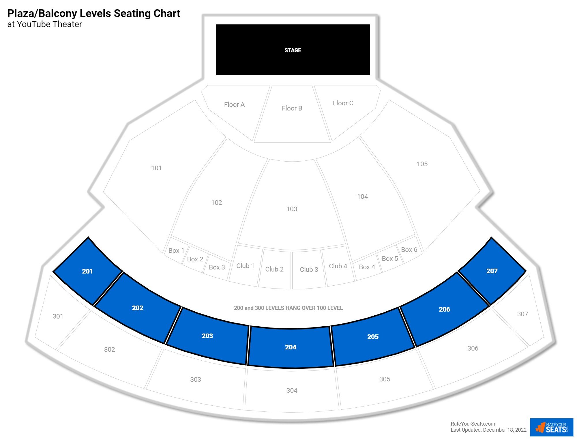 YouTube Theater Plaza/Balcony Levels