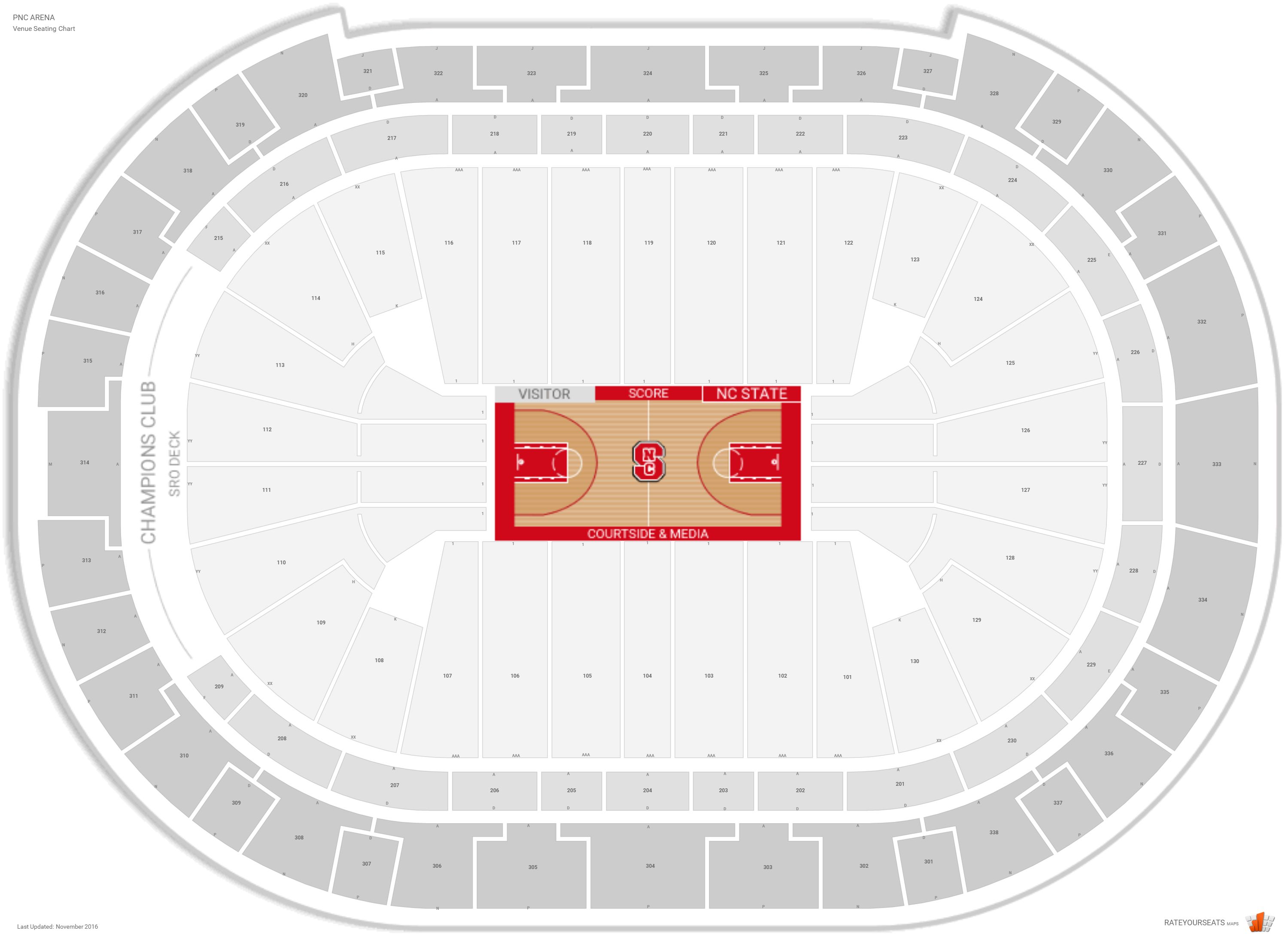 Nc State Basketball Seating Chart