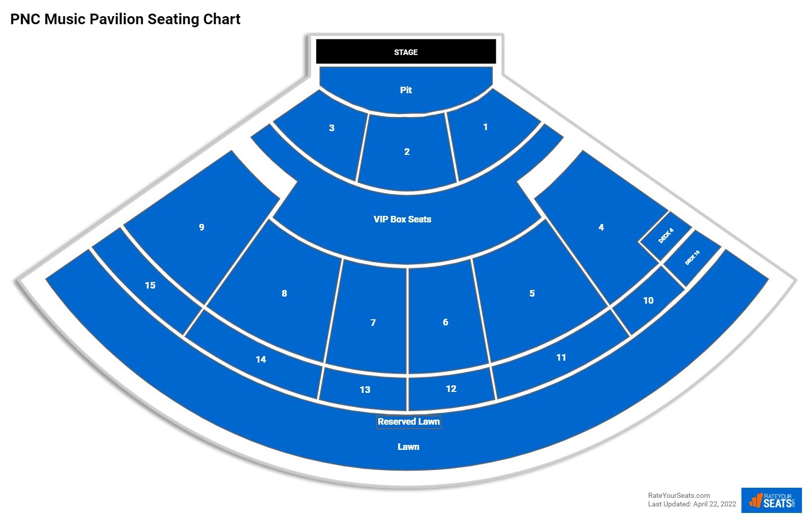 Pnc Music Pavilion Seating Chart Rateyourseats Com