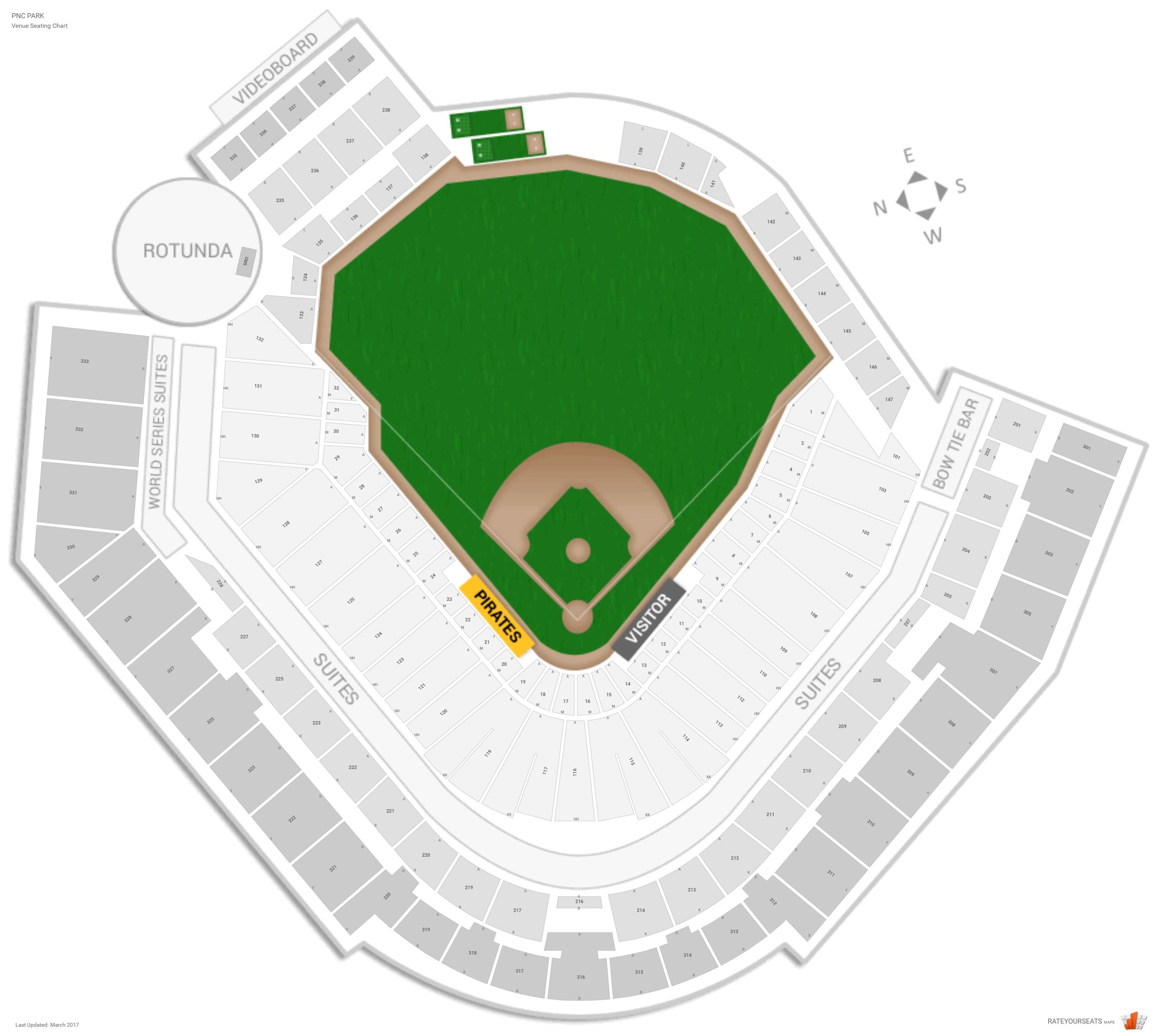 Pittsburgh Pirates Seating Guide - PNC Park - RateYourSeats.com