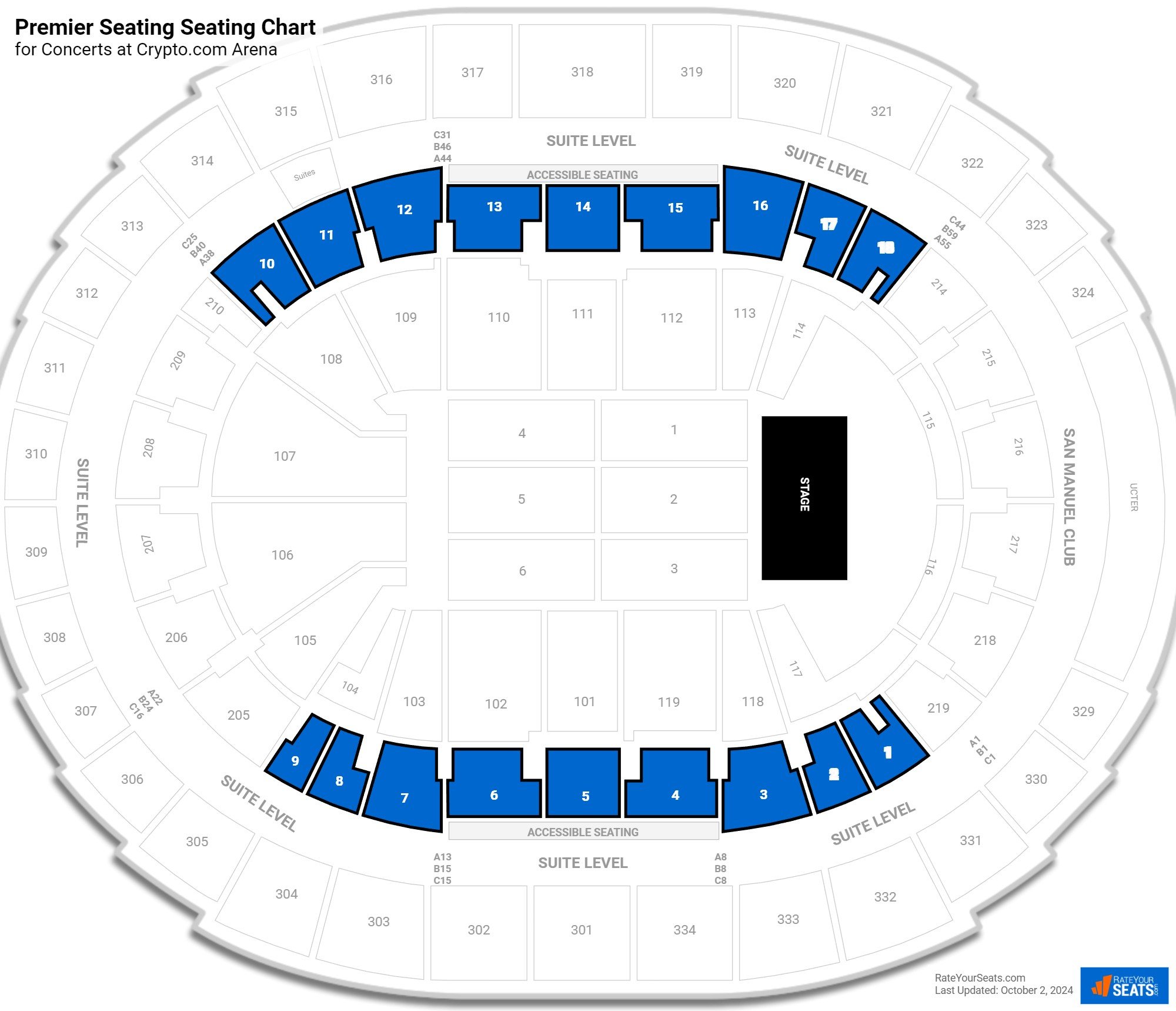 San Manuel Club Staples Center Seating Chart