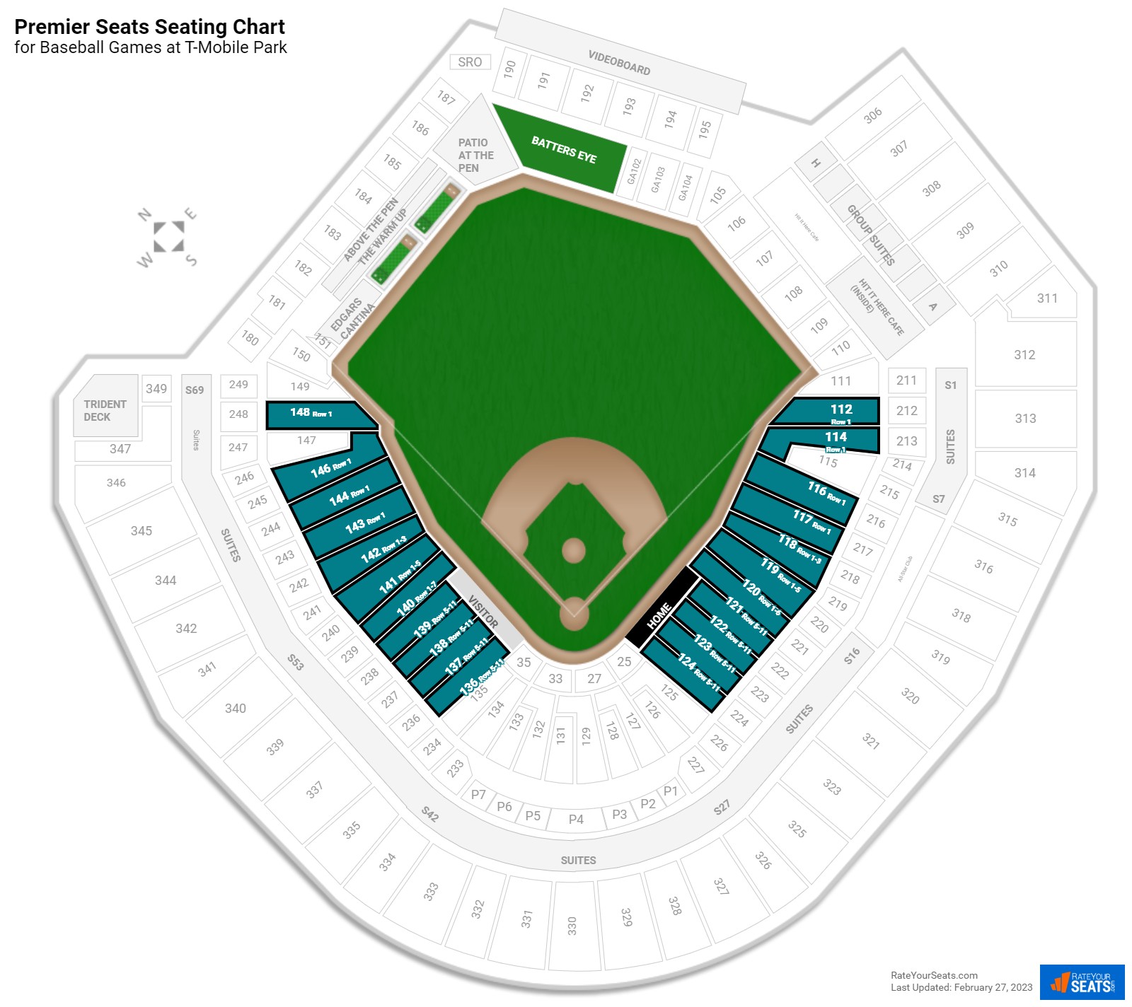 T Mobile Park Premier Seats Rateyourseats Com