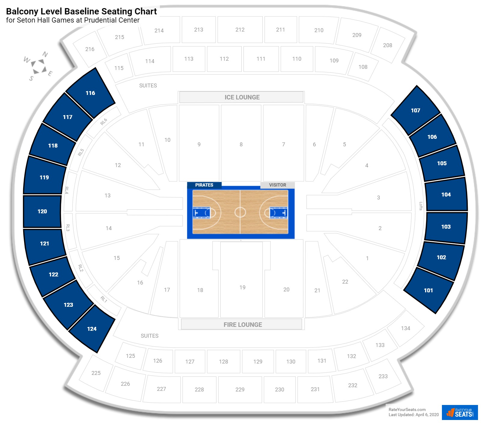 Prudential Center Seating Chart Seton Hall Basketball