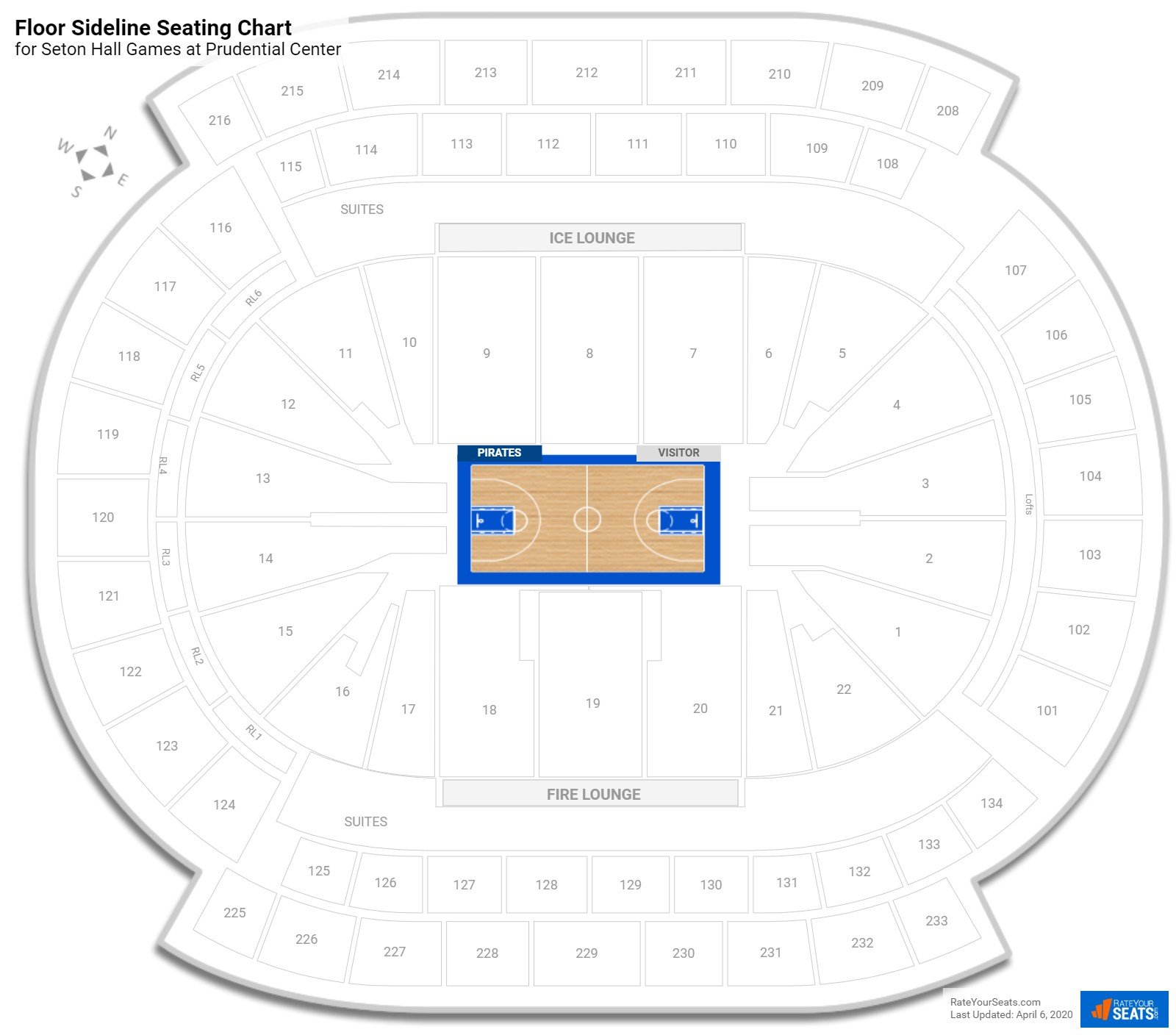 Prudential Seating Chart