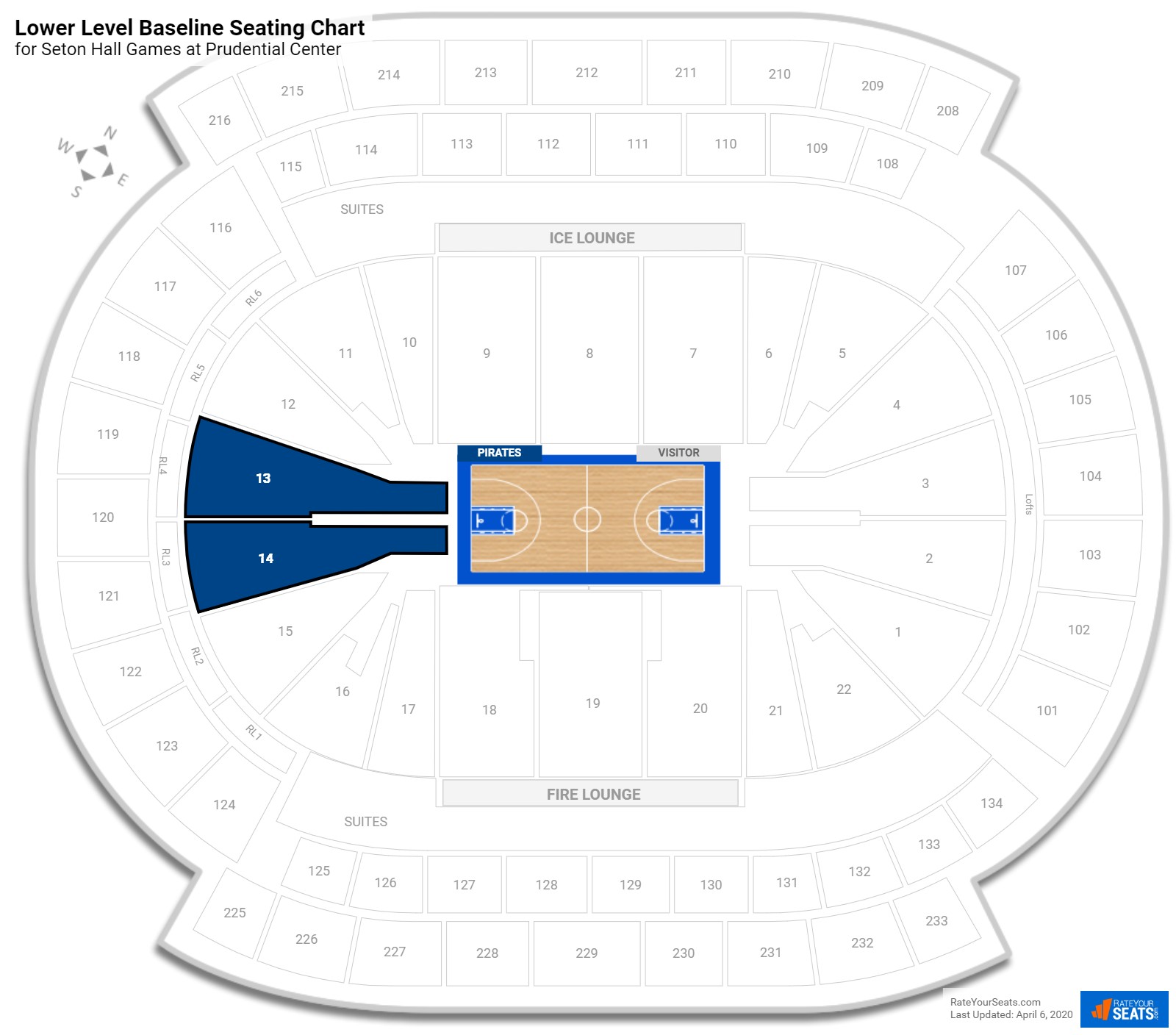 Prudential Seating Chart Basketball