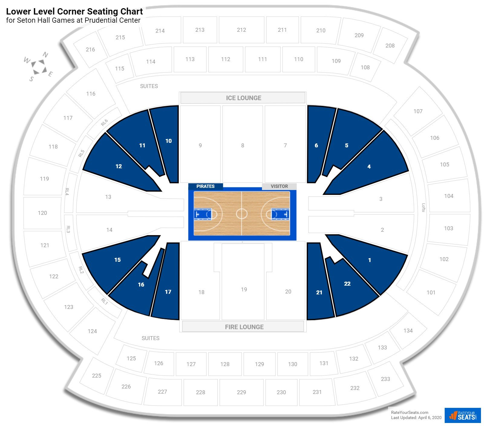 Prudential Stadium Seating Chart